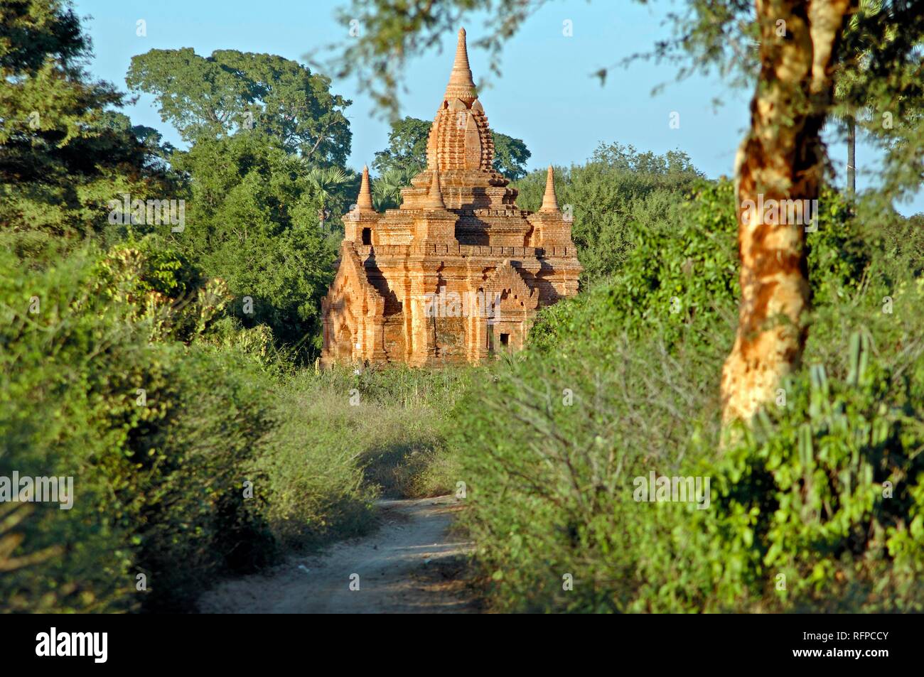 El sitio arqueológico de pagano, Bagan, Myanmar, Birmania Foto de stock