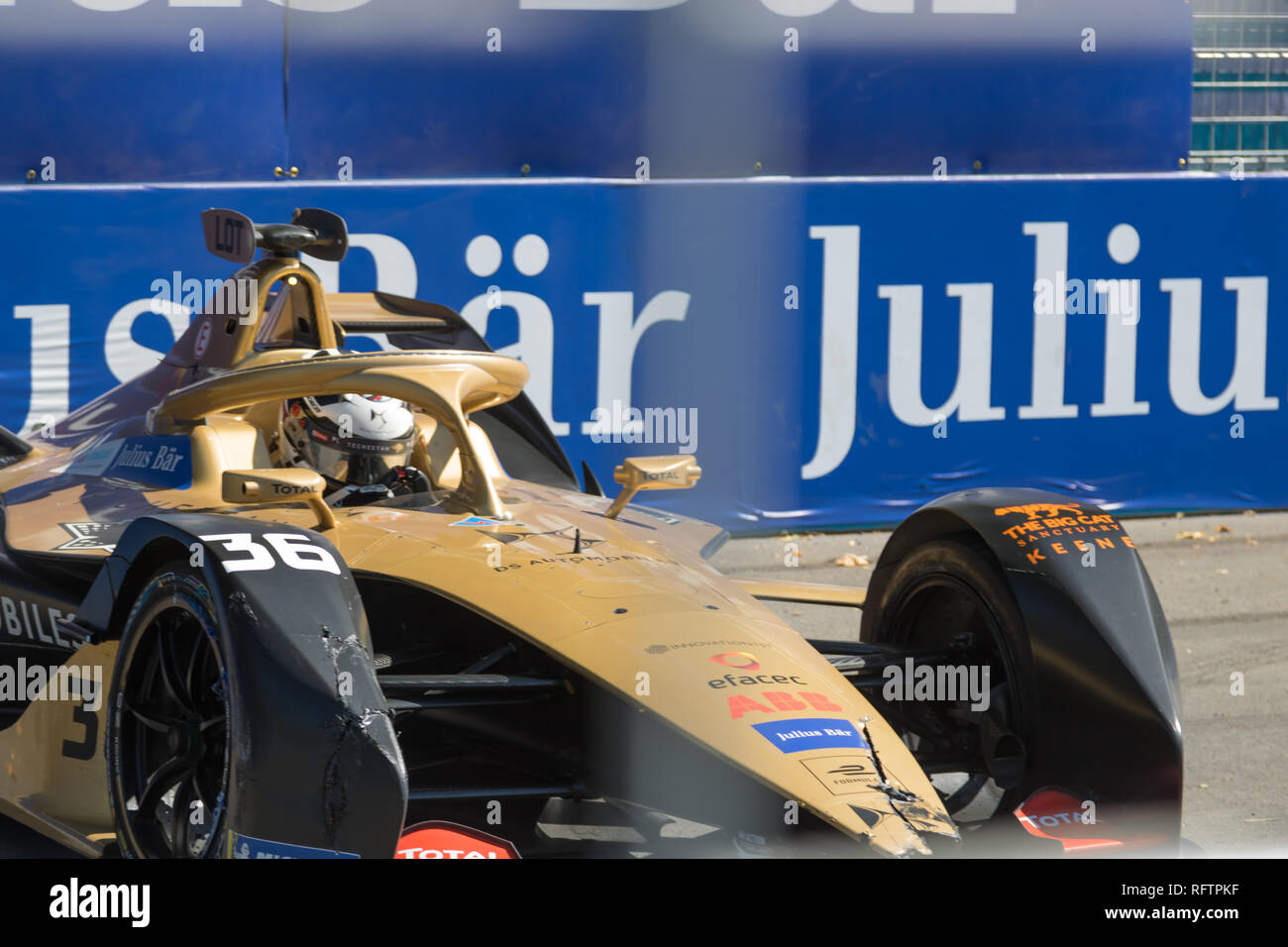 SANTIAGO EPRIX 2019. FIA FORMULA E PAQUE O'Higgins Foto de stock