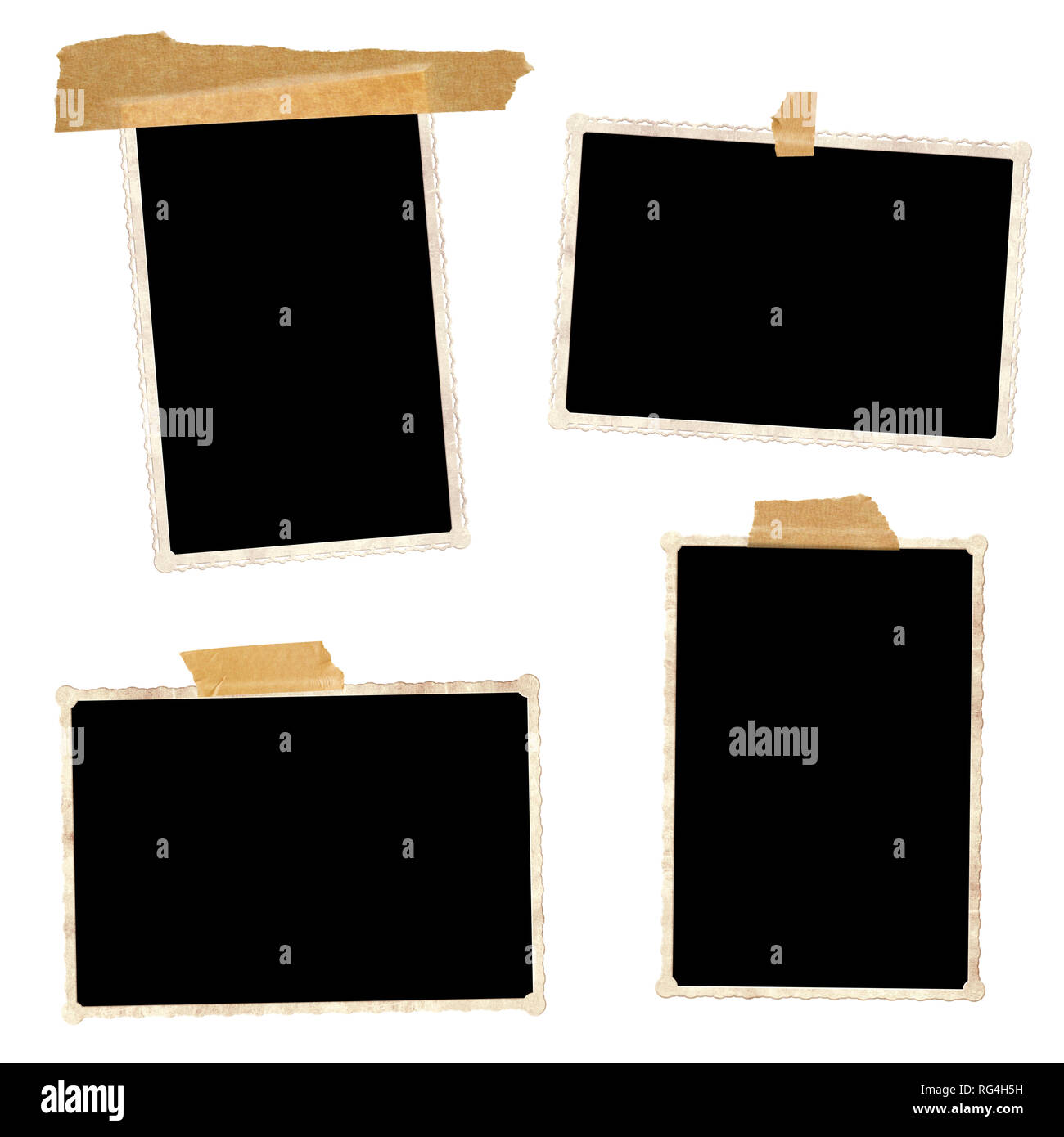 Marco de fotos de maquetas de pared - conjunto de marcos de imagen de fondo  de pared vintage Fotografía de stock - Alamy