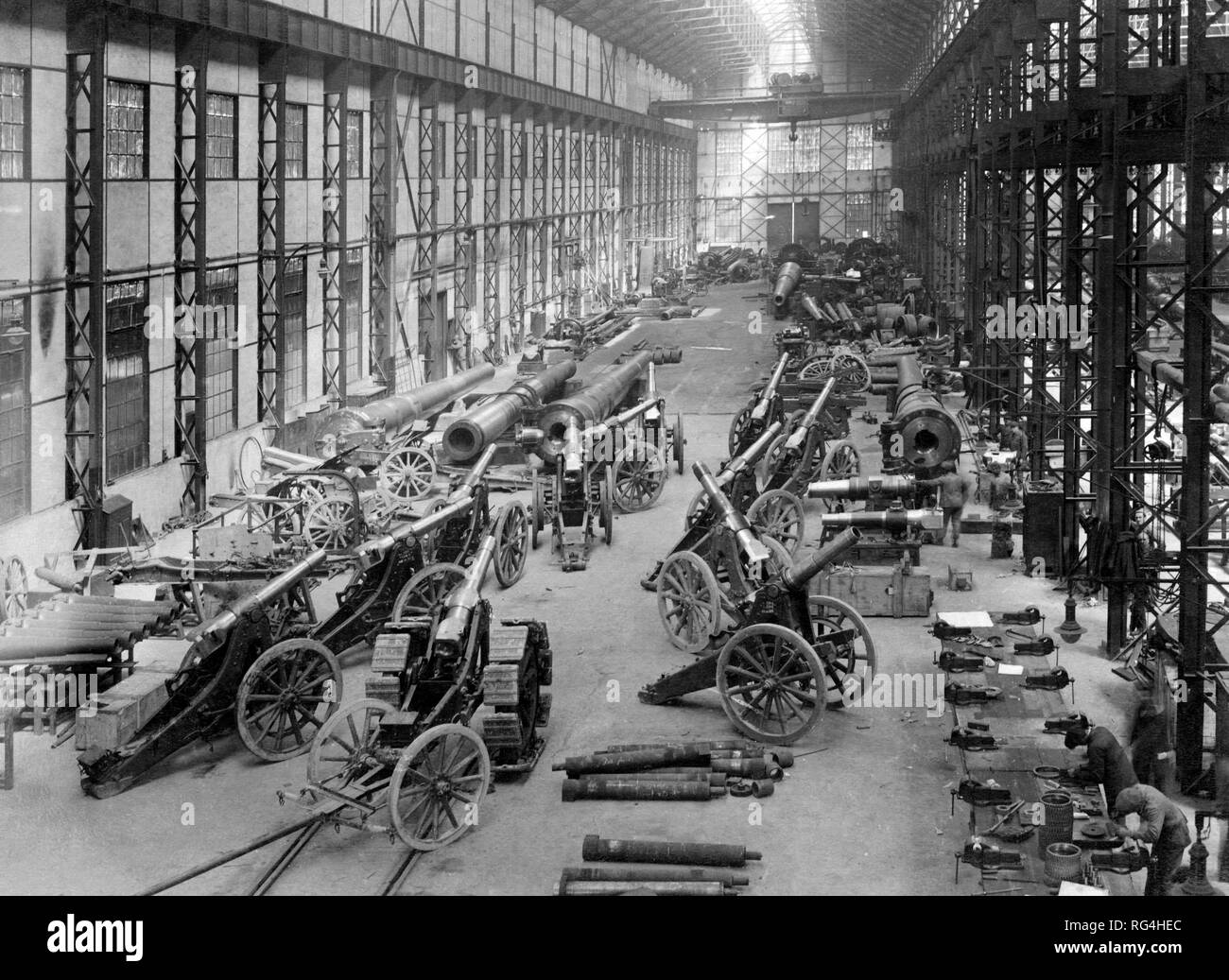 La industria de armas, vikers 1915-18 Foto de stock