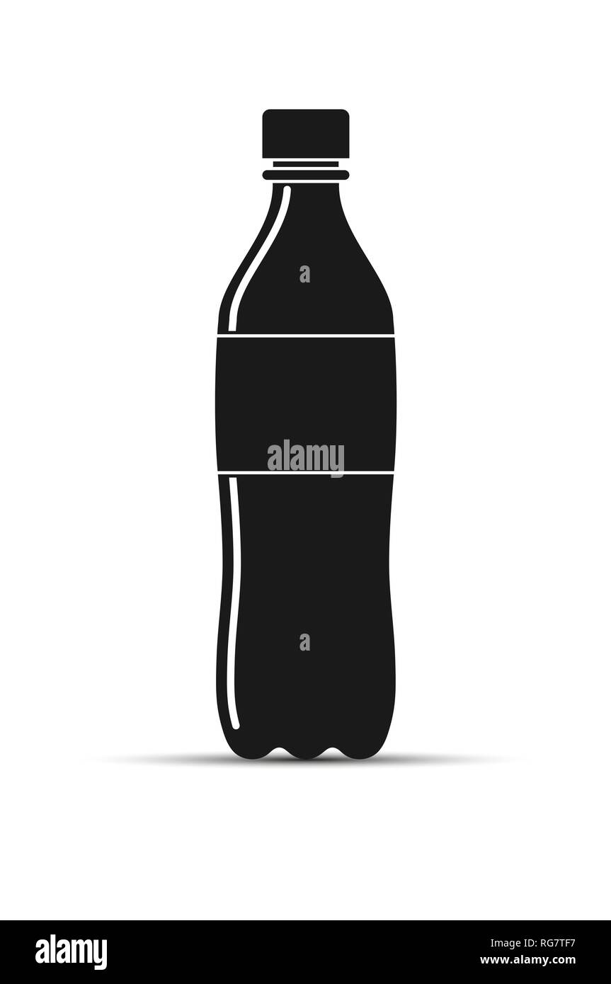 Dibujo sencillo de una botella de plástico con una bebida Imagen Vector de  stock - Alamy