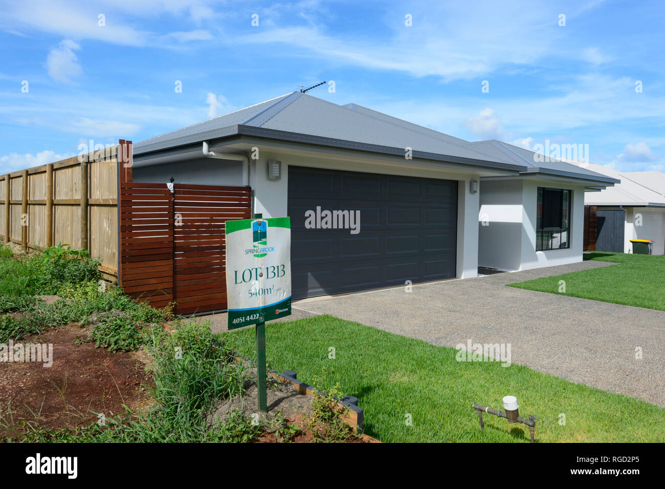 Nuevas propiedades en venta en Redlynch, un popular barrio de Cairns, Far North Queensland, Queensland, Australia, FNQ Foto de stock
