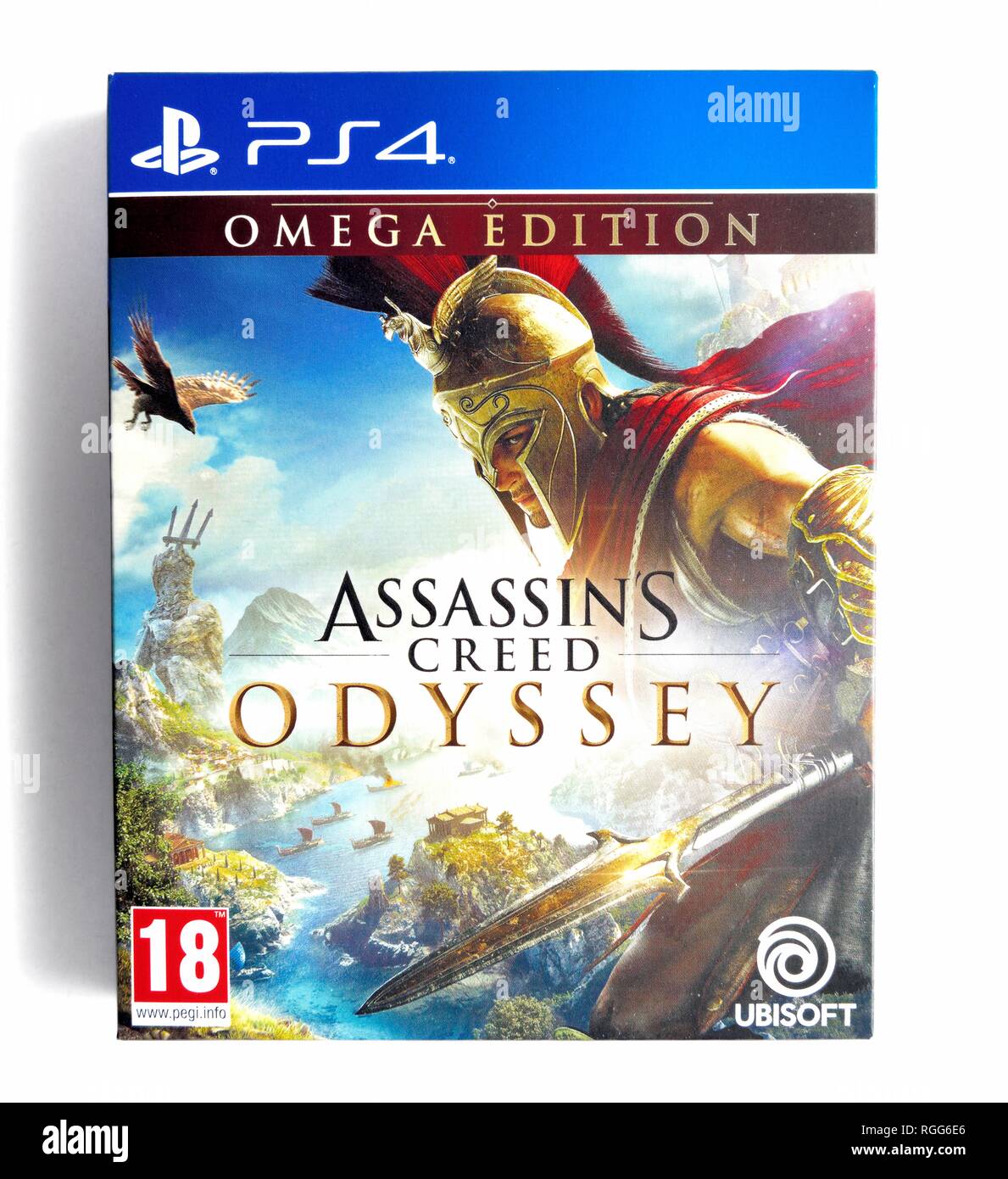 PS4 video juego Assassins Creed Odyssey Foto de stock