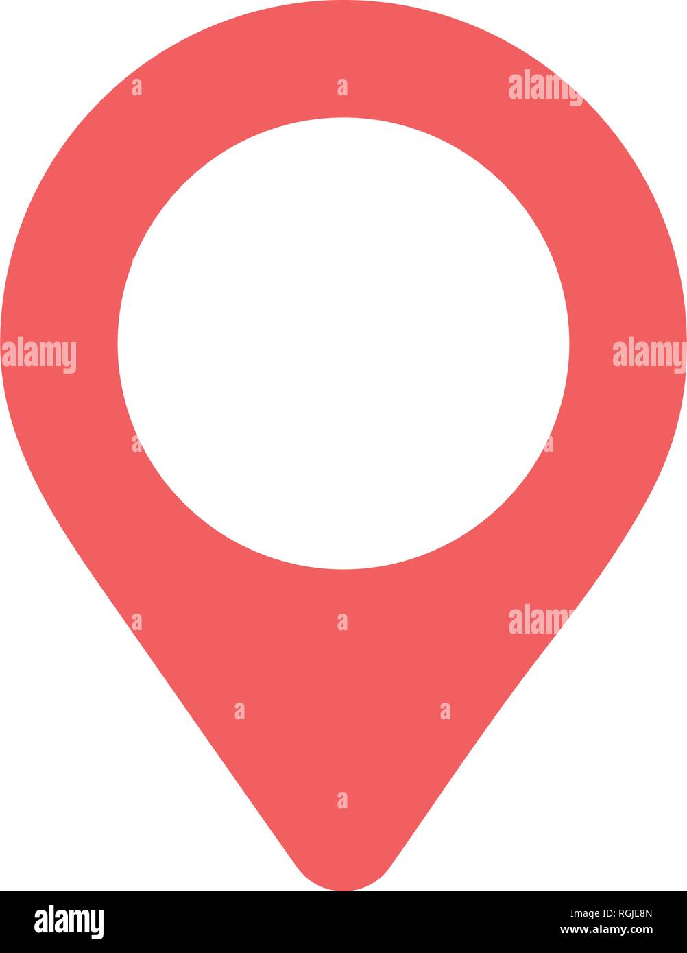 exagerar excitación Testificar Mapa de ubicación GPS cartoon Imagen Vector de stock - Alamy