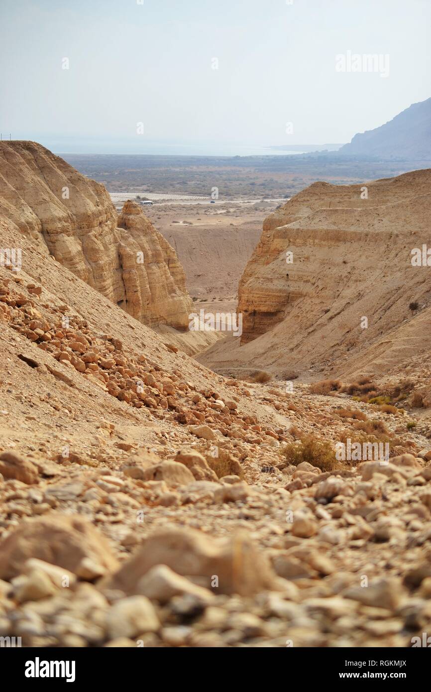 Las cuevas de Qumran en Qumran National Park, donde se encontraron los