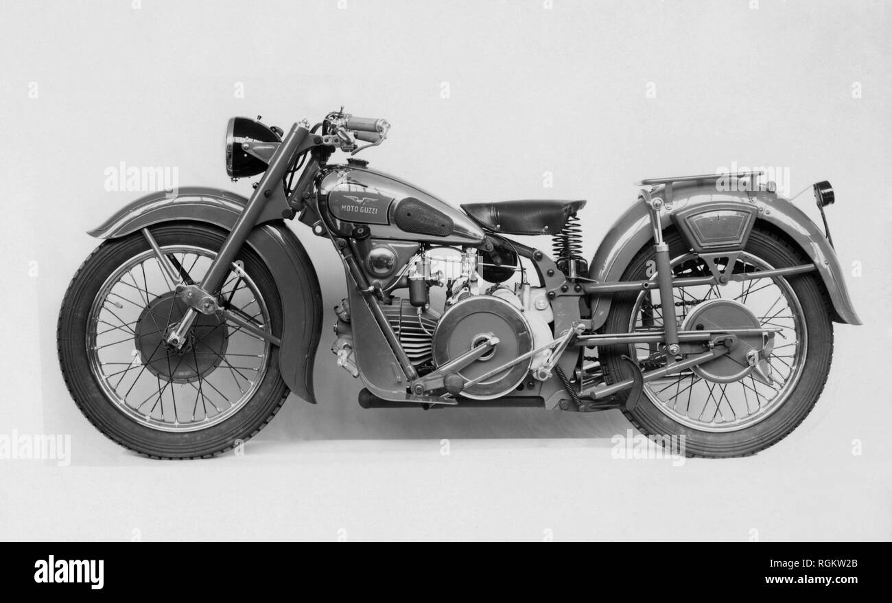 Moto Guzzi 500, 1940 y 1950 Foto de stock