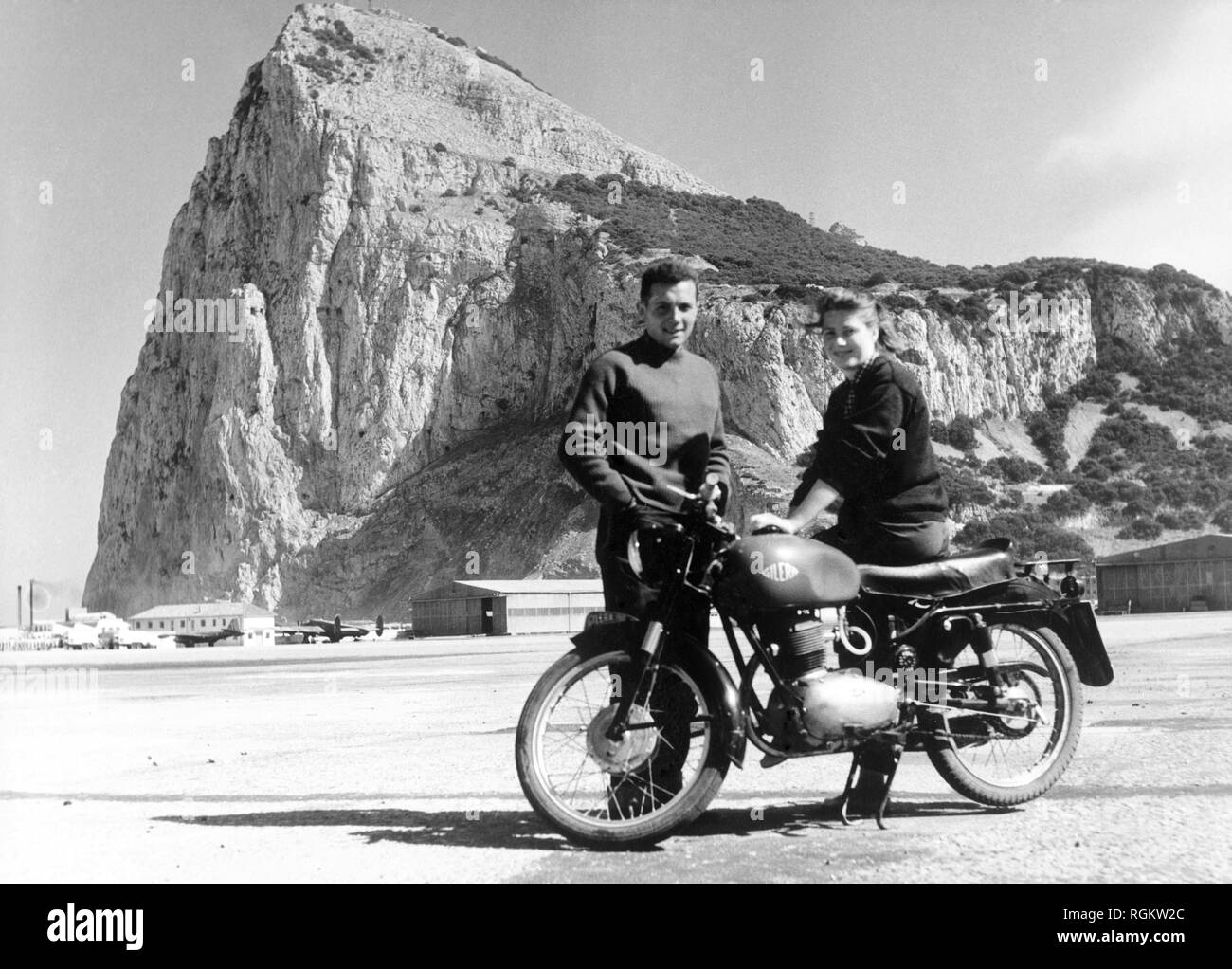 Peñón de Gibraltar, 1958 Foto de stock