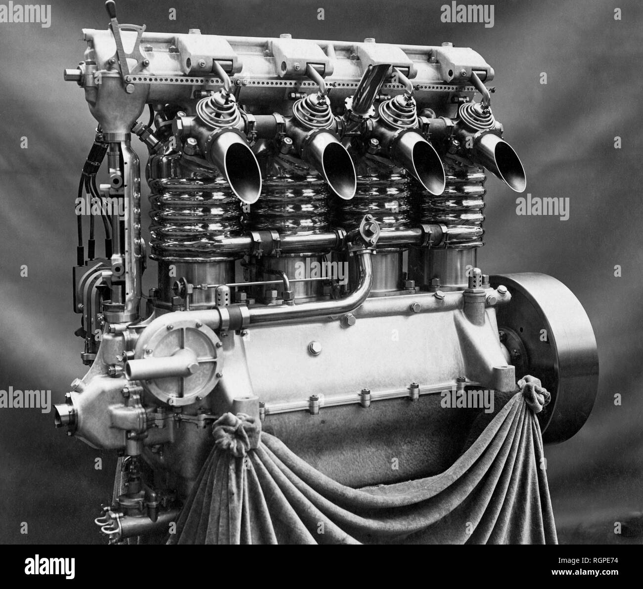 La aeronáutica, motor, 1900-1910 Foto de stock