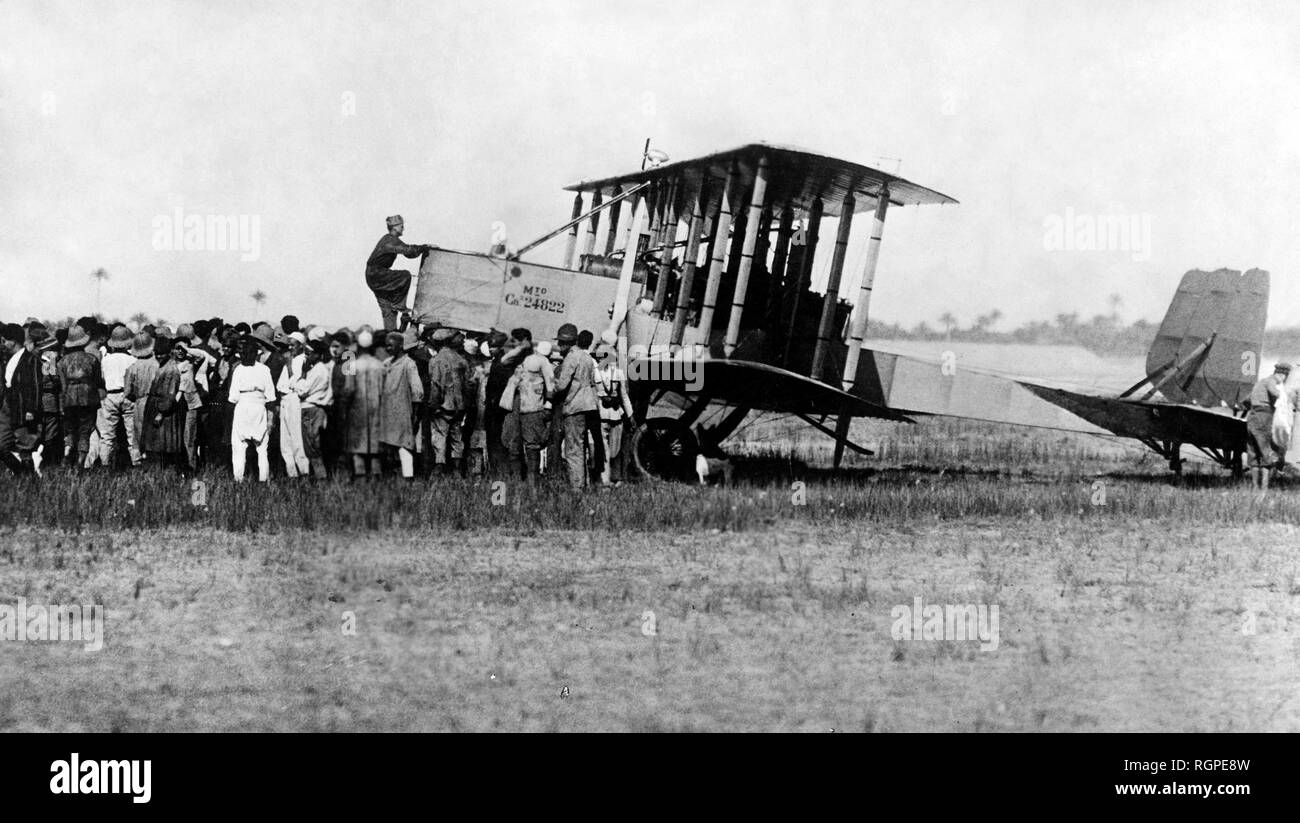 África, la aeronáutica, el interés por la llanura, 1919 Foto de stock