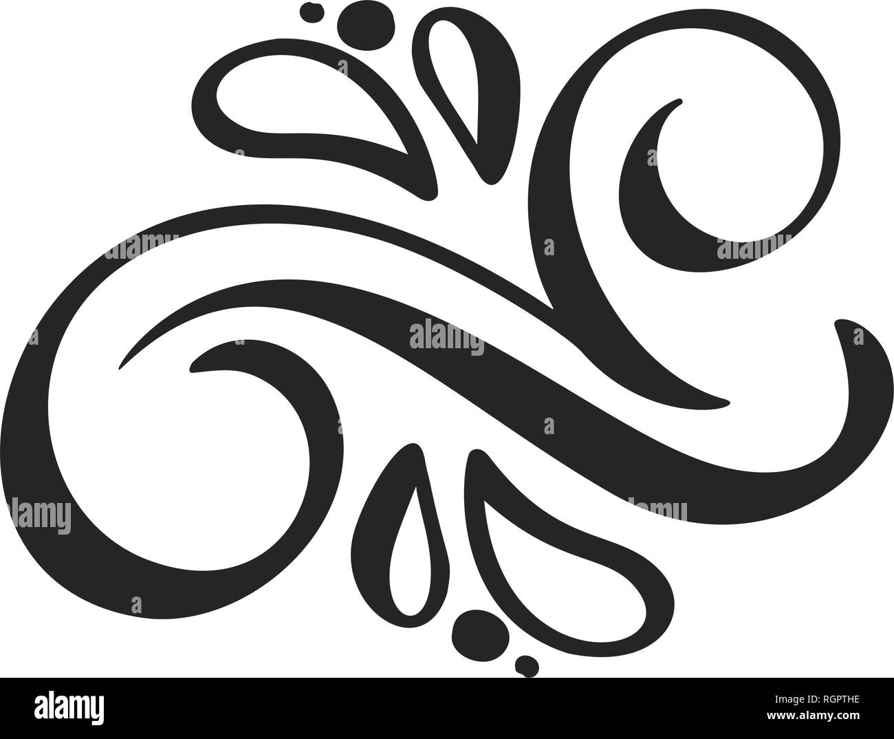 Linea Vintage Elegante Divisor O Separador Vector Remolino Y Esquina Ornamento Decorativo Elemento De Diseno Floral De Filigrana De Lineas Florecer Curl Para Imagen Vector De Stock Alamy