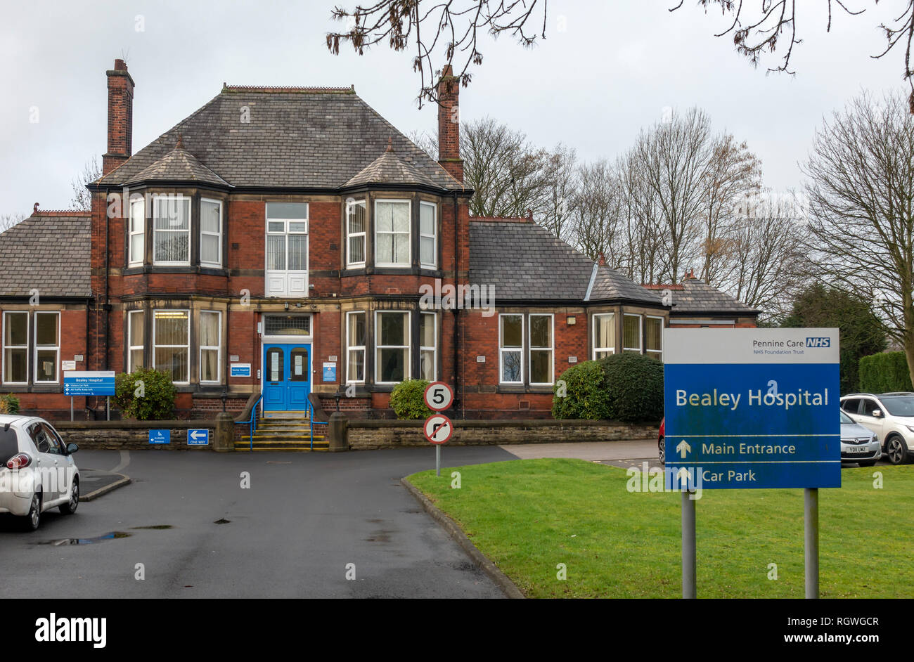 Bealey Hospital Comunitario en Radcliffe, Manchester. Foto de stock