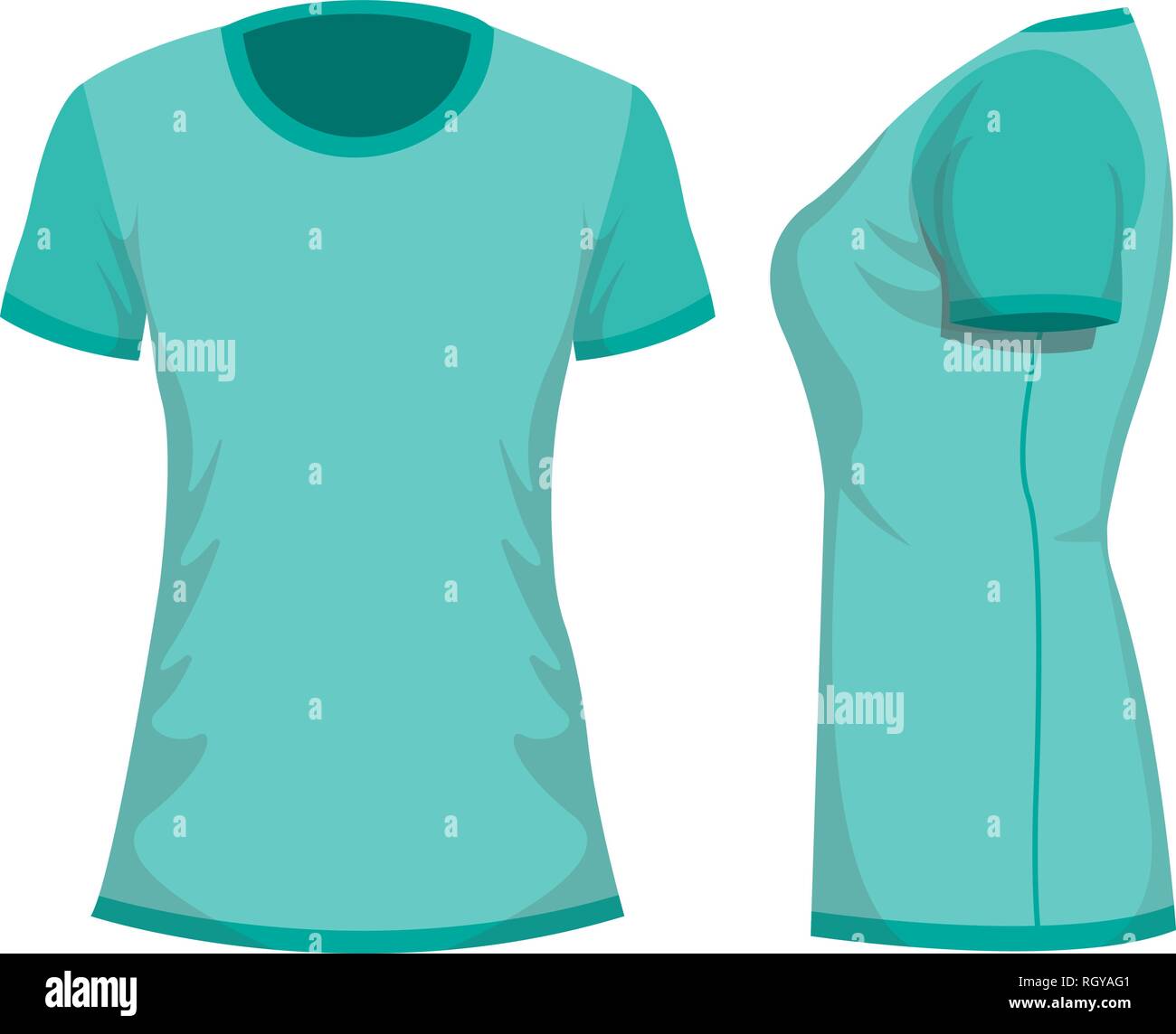 camiseta turquesa mujer