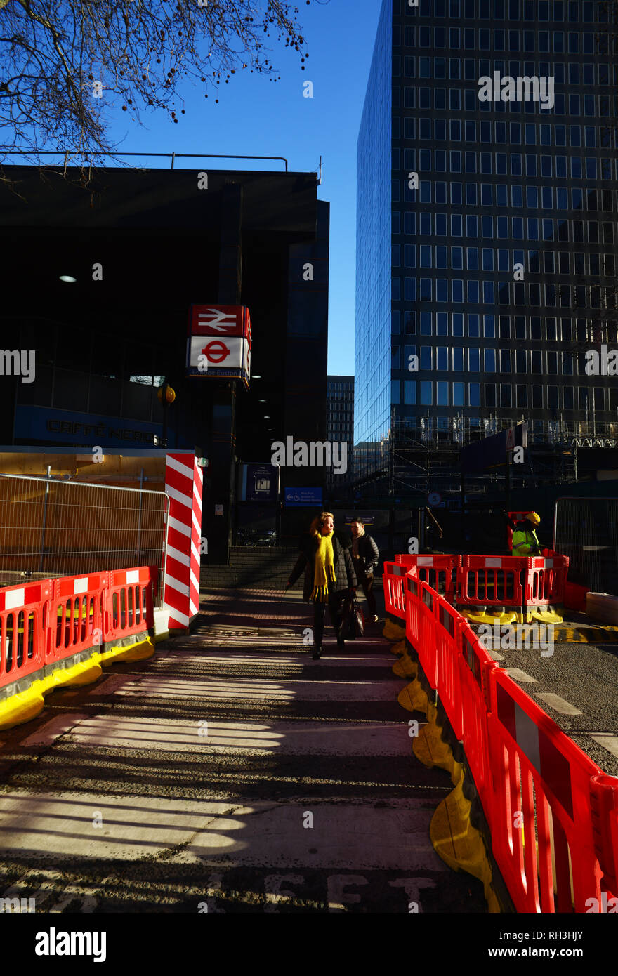 Reino Unido: Londres: Euston Station: HS2 Re-desarrollo Foto de stock