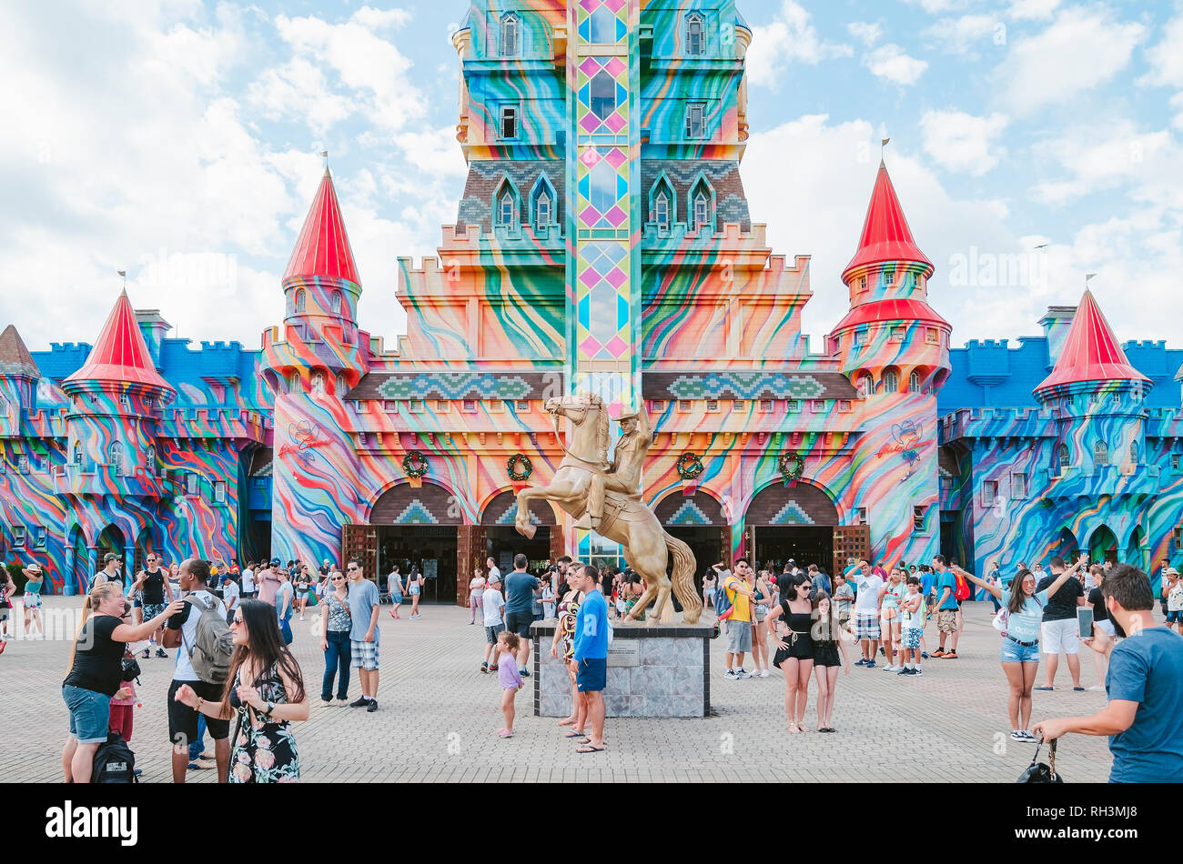 Big Tower Beto Carrero World Santa Stock Photo 1485060419