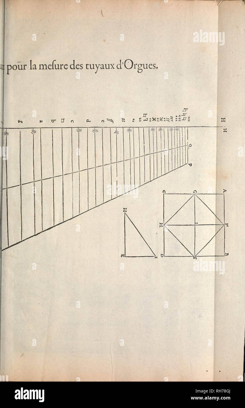 "Les raisons des forces mouuantes auec máquinas diuerses tant vtilles que plaisantes : aus quelles sont adioints plusieurs desseings de grotes et fontaines' (1615) Foto de stock
