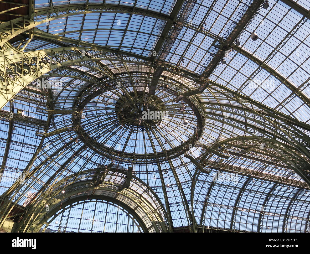 Techo de cristal del Grand Palais - Paris, Francia Foto de stock