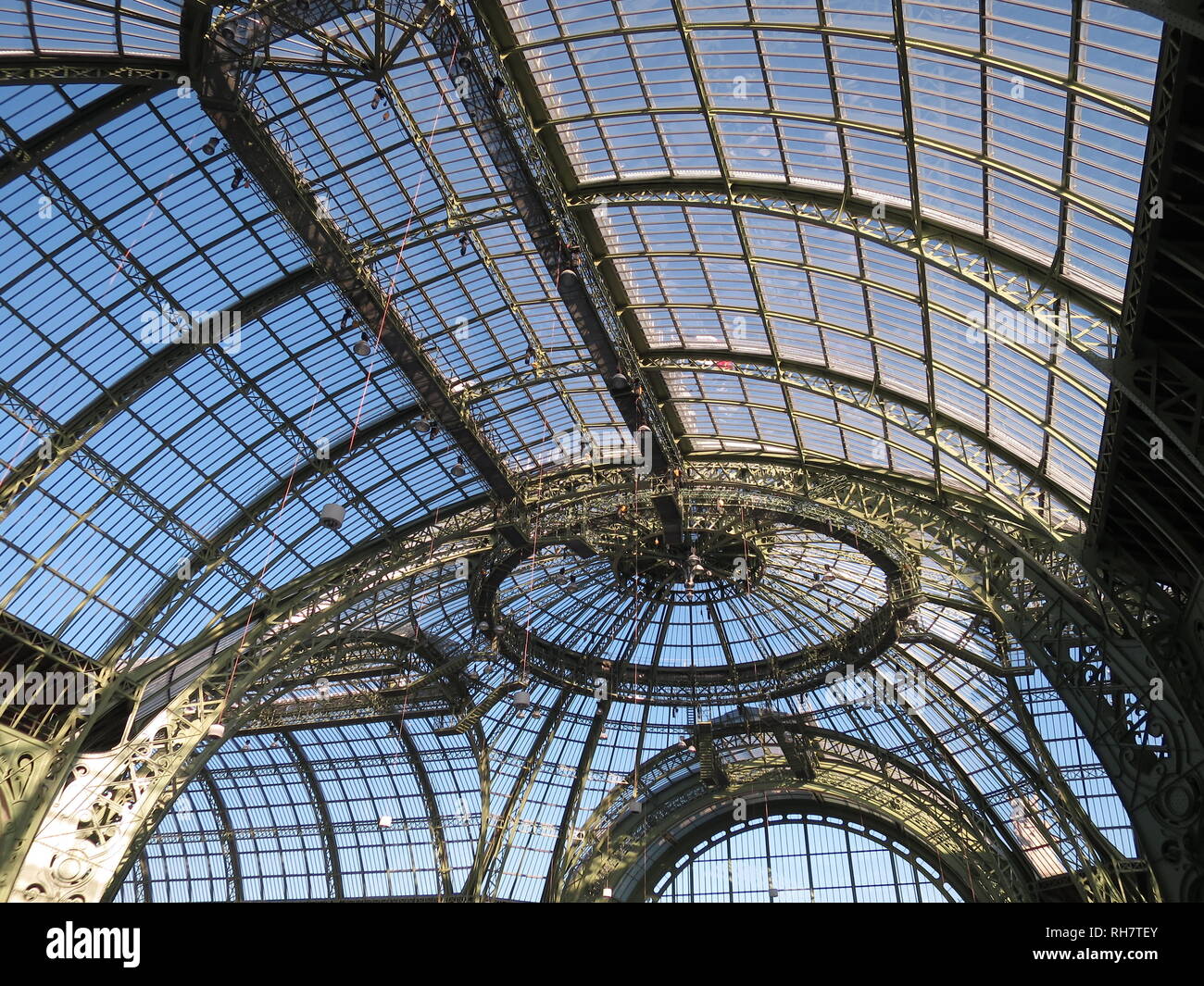 Techo de cristal del Grand Palais - Paris, Francia Foto de stock