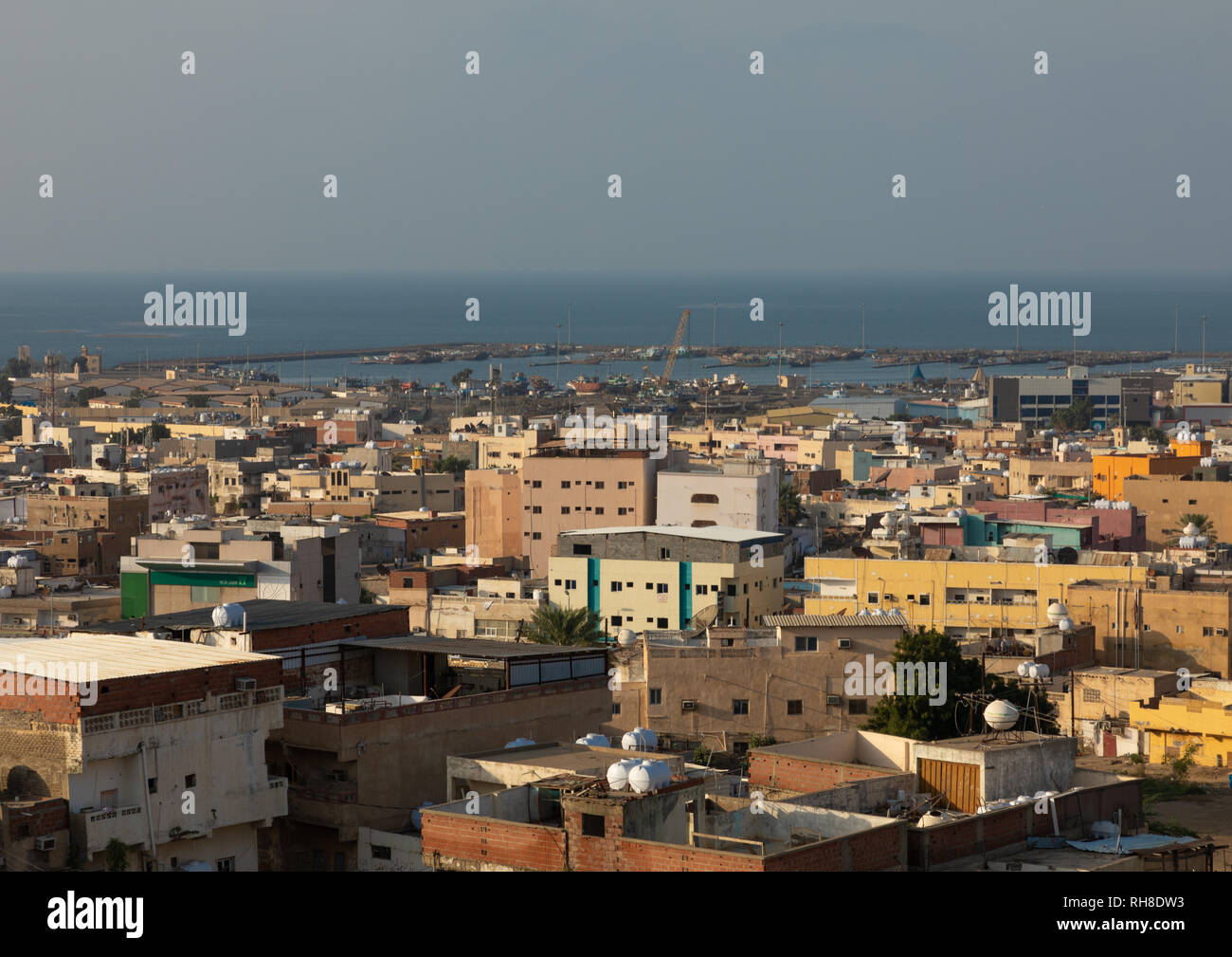 Ciudad, provincia de Jizan Jizan, Arabia Saudita Foto de stock