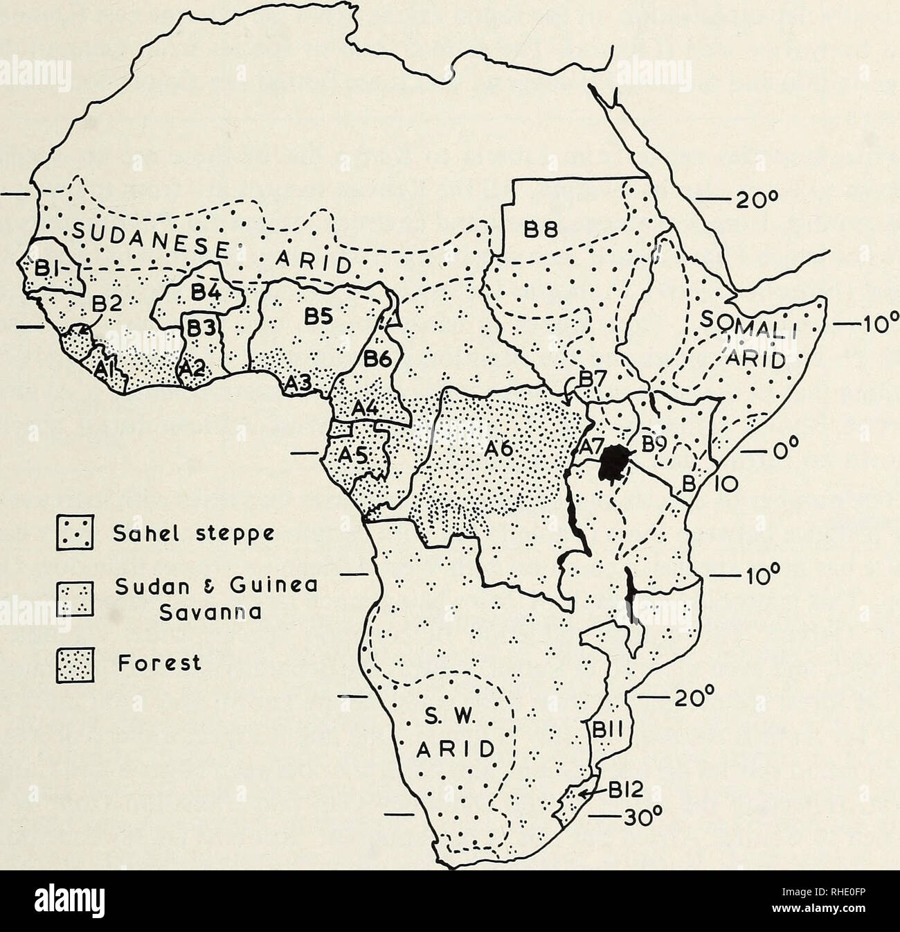 Bonner zoologische Beiträge :: Zoologisches Herausgeber und  Forschungsinstitut Museo Koenig de Bonn. La biología, zoología. 34 (1983)  Heft 1-3 serpiente africana, faunas 313 Zaire. Muchos de los outliers  forestales están conectados