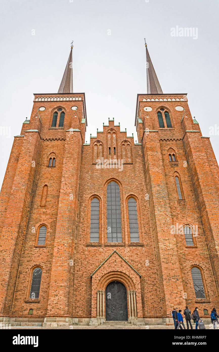 Roskilde Domkirke (Dinamarca, Zelanda); Domkirche zu Roskilde, Dänemark Foto de stock