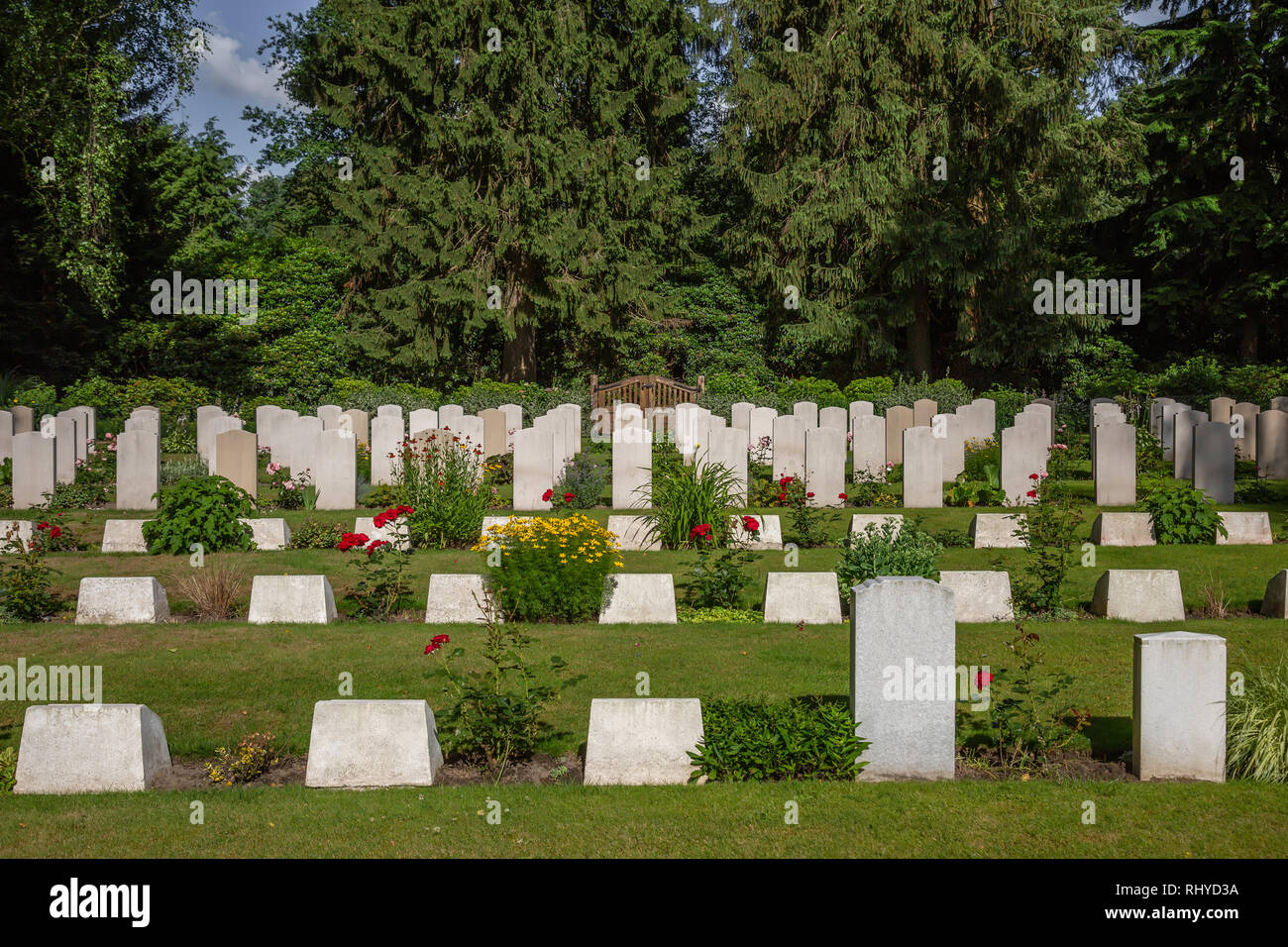 Los soldados memorial y tumbas, las tumbas de guerra Fotografía de