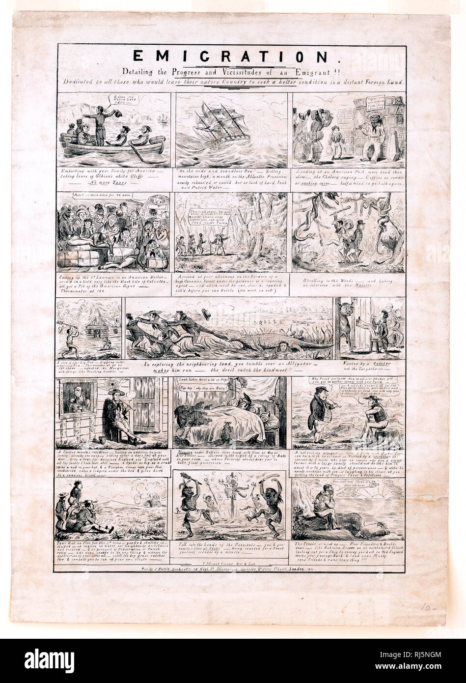 Un panel de 15 narrativa que ilustran las dificultades a que se