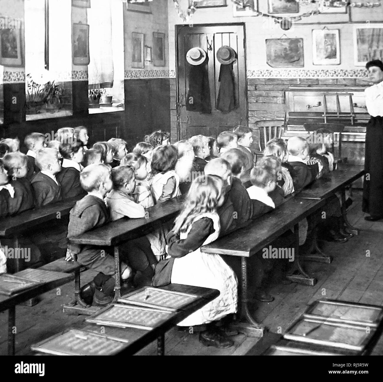Escuela victoriana Foto de stock