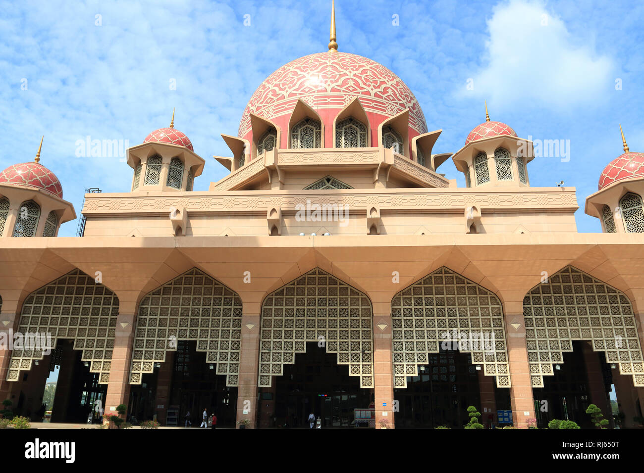 Masjid Putra o Putra Mezquita en Putrajaya, Malasia Foto de stock
