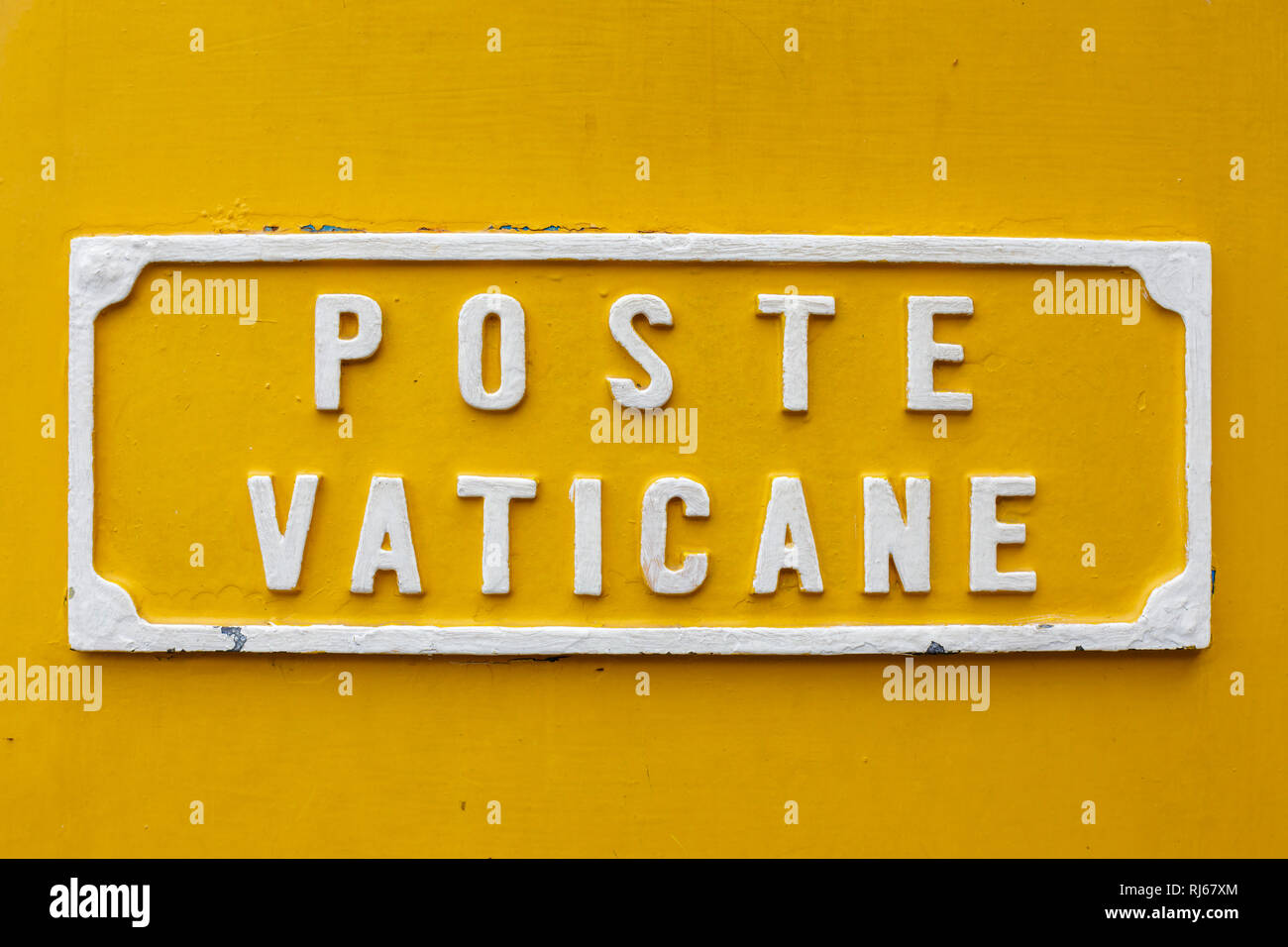 Europa, Italien, Lacio, Rom Vatikan, der Briefkasten vatikanischen Post Foto de stock