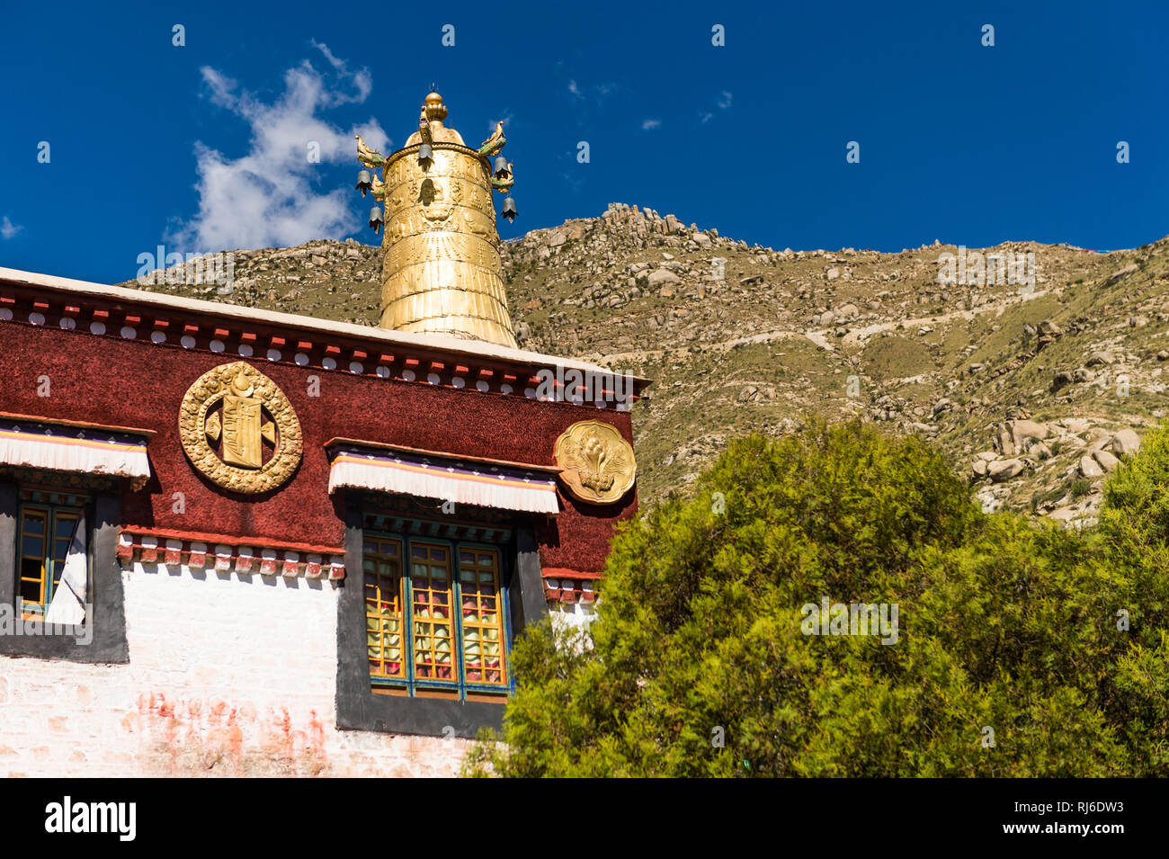 El Tíbet, das Kloster Sera Foto de stock