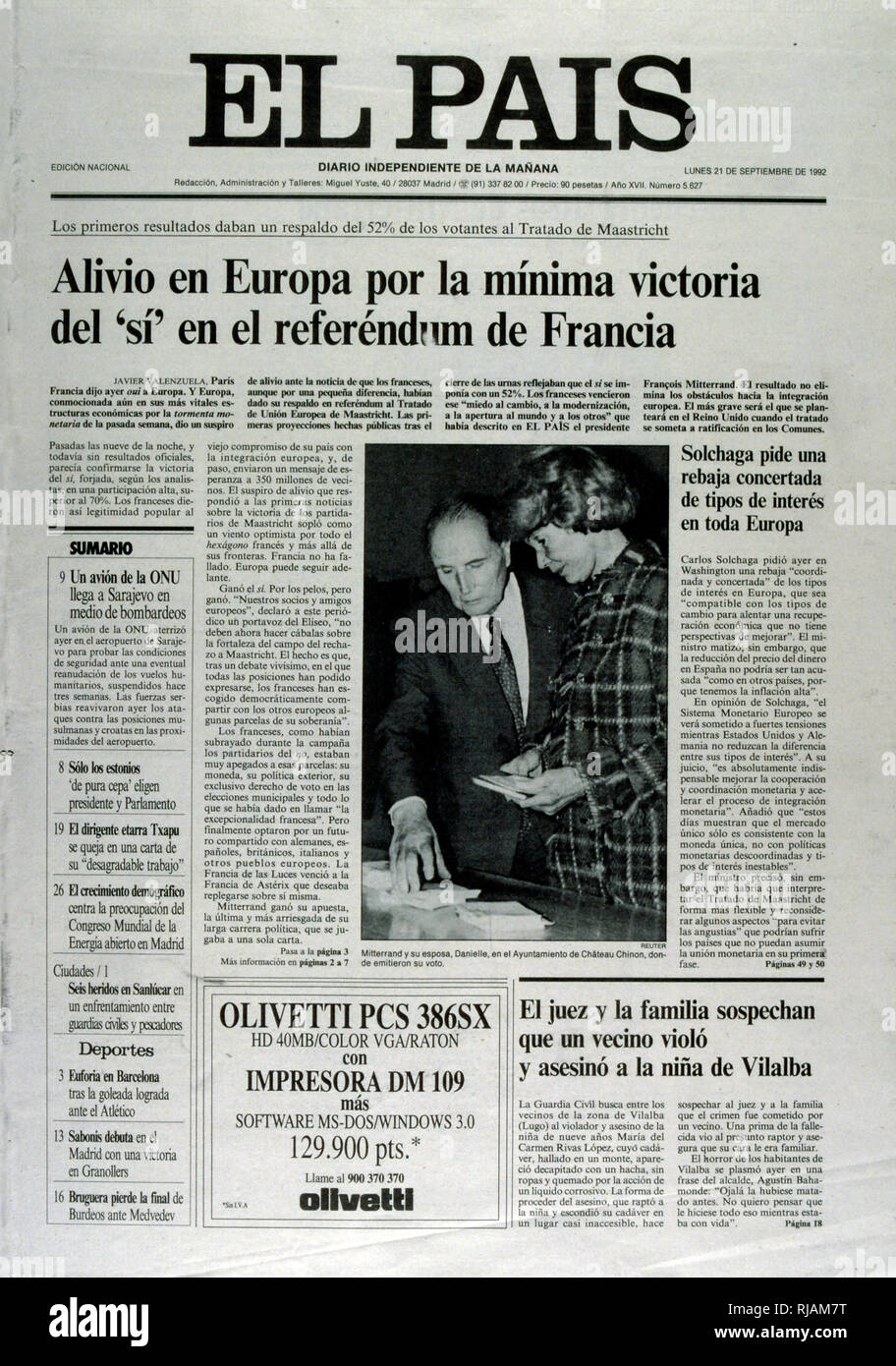 Periódico español fotografías e imágenes de alta resolución - Alamy