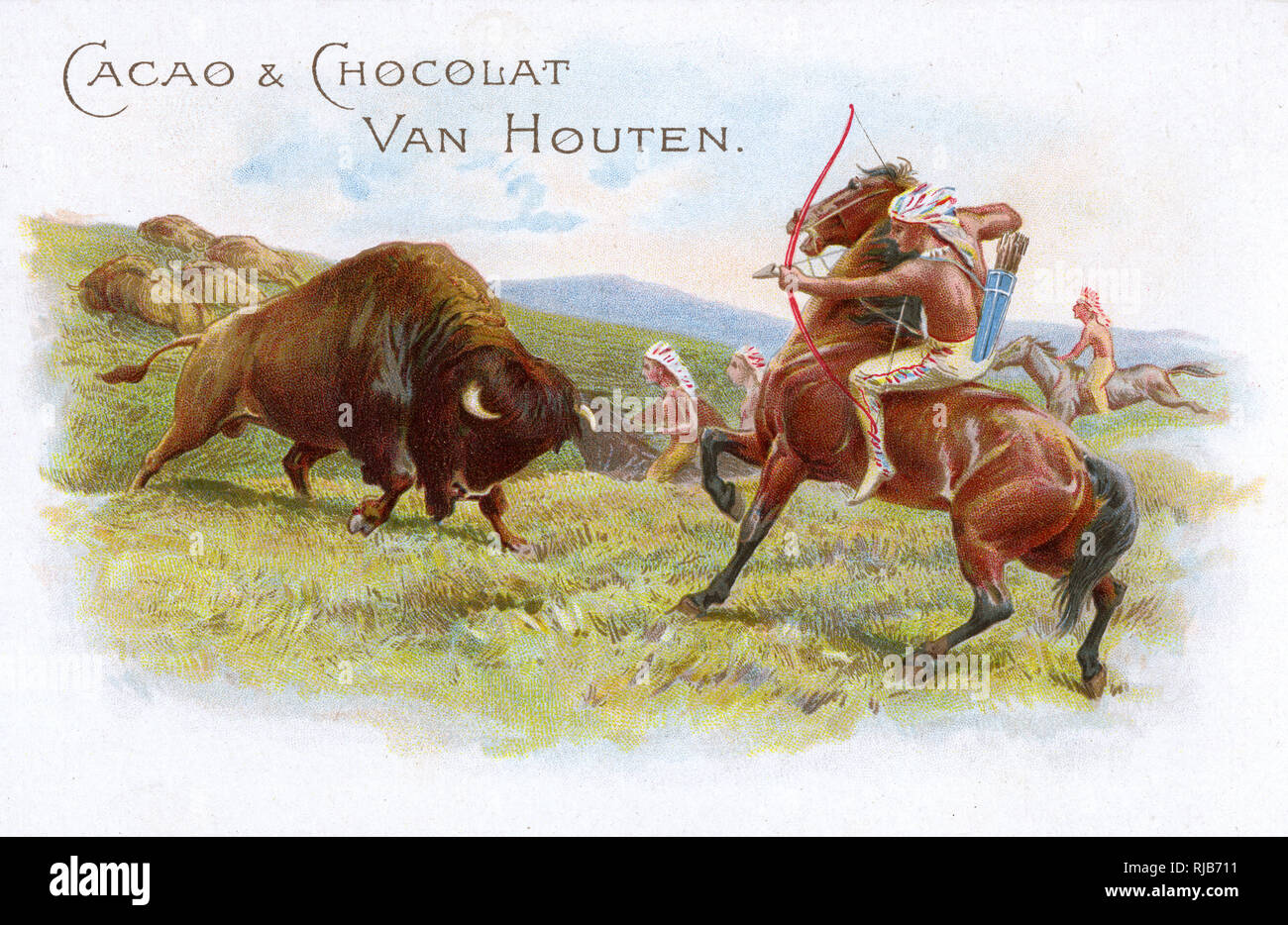 Indios Cazando Búfalos Fotos e Imágenes de stock Alamy