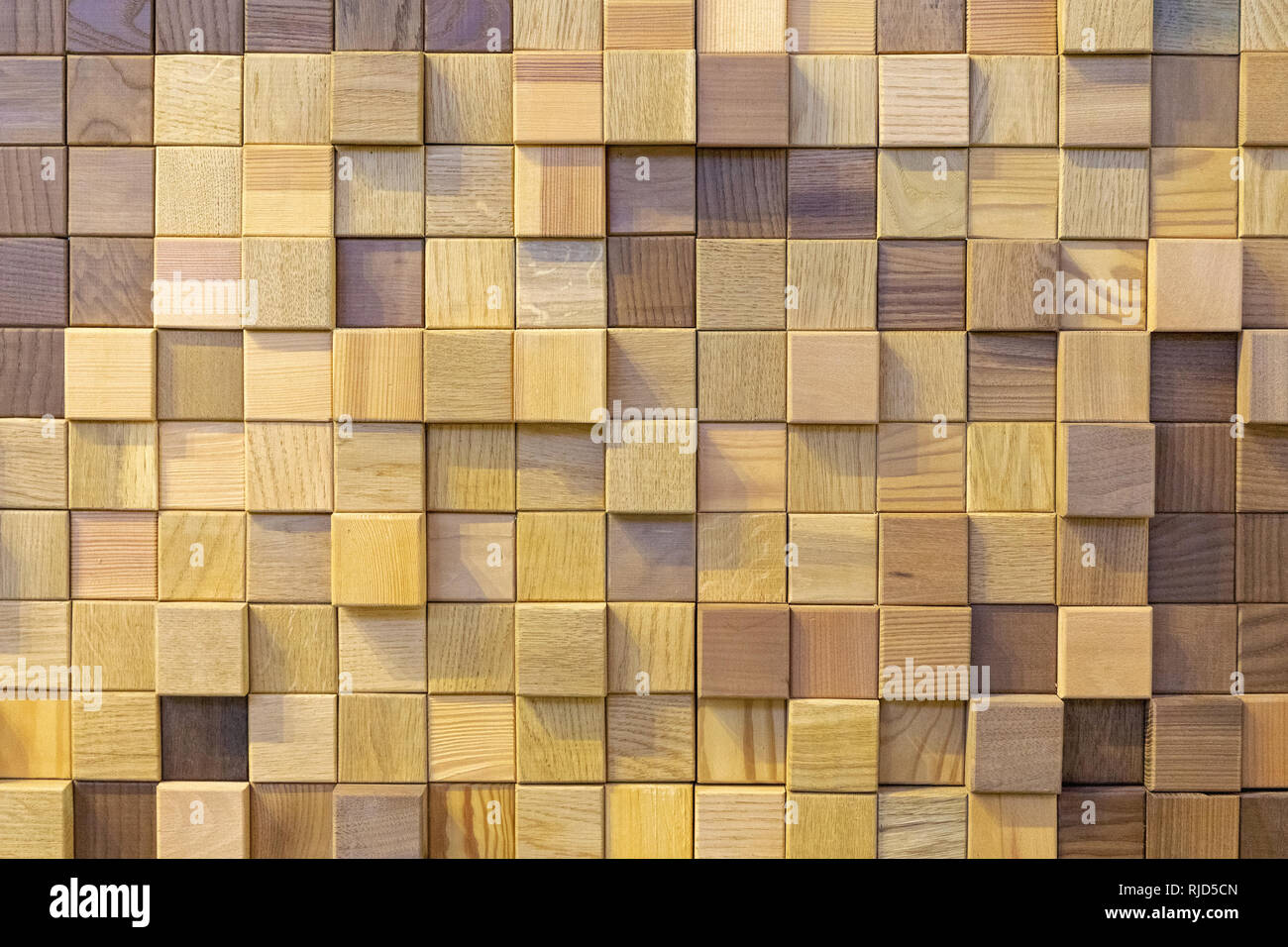 3d Cubos De Madera Decoracion De Pared Antecedentes Fotografia De
