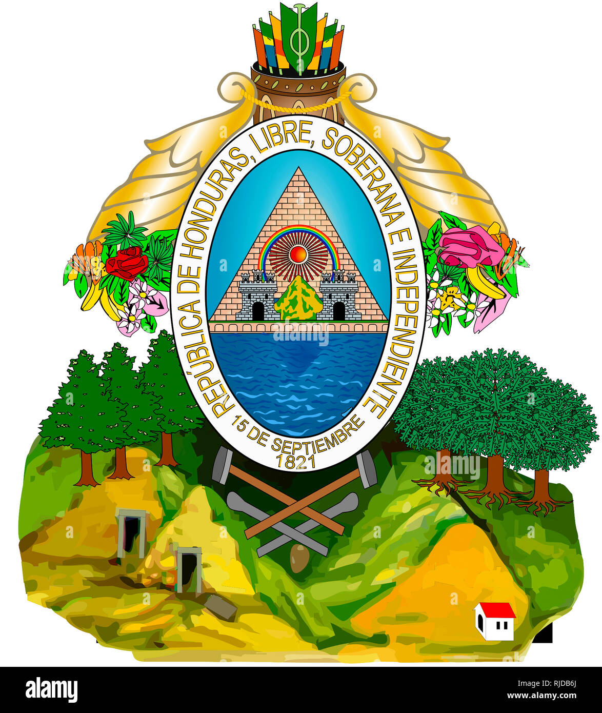 El Escudo Nacional De Honduras