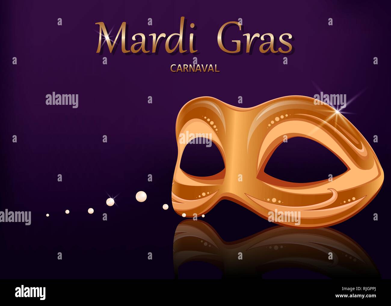 Carnavales de máscara de oro con ilustración vectorial de plumas para el  festival de carnaval Imagen Vector de stock - Alamy