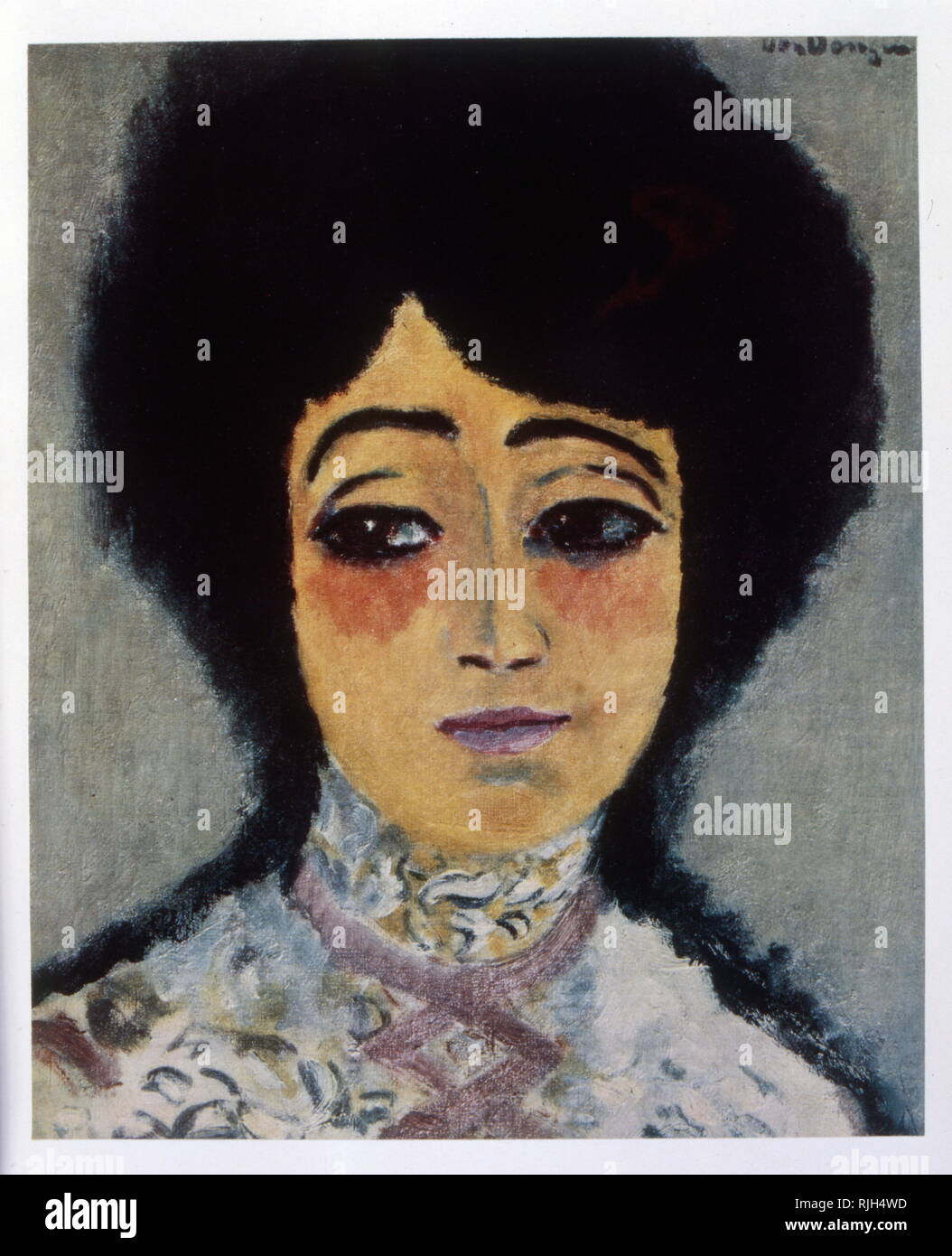 Mujer española' 1911; Óleo sobre lienzo, por Kees van Dongen (1877 - 1968); Dutch-French pintor, quien fue uno de los líderes de los fauves Foto de stock