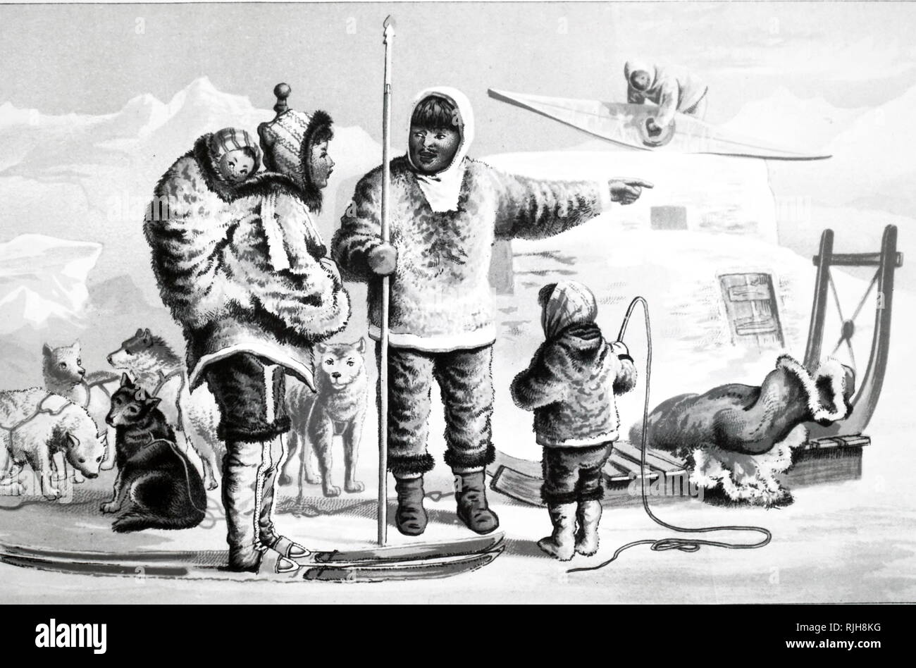 Familia esquimal en Fotos e Imágenes de stock - Alamy