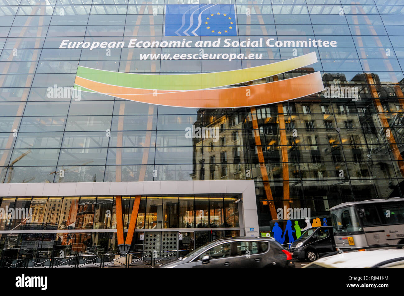 Económico y Social, Consejo Europeo distrito comités correspondientes, Bruselas, Bélgica Foto de stock