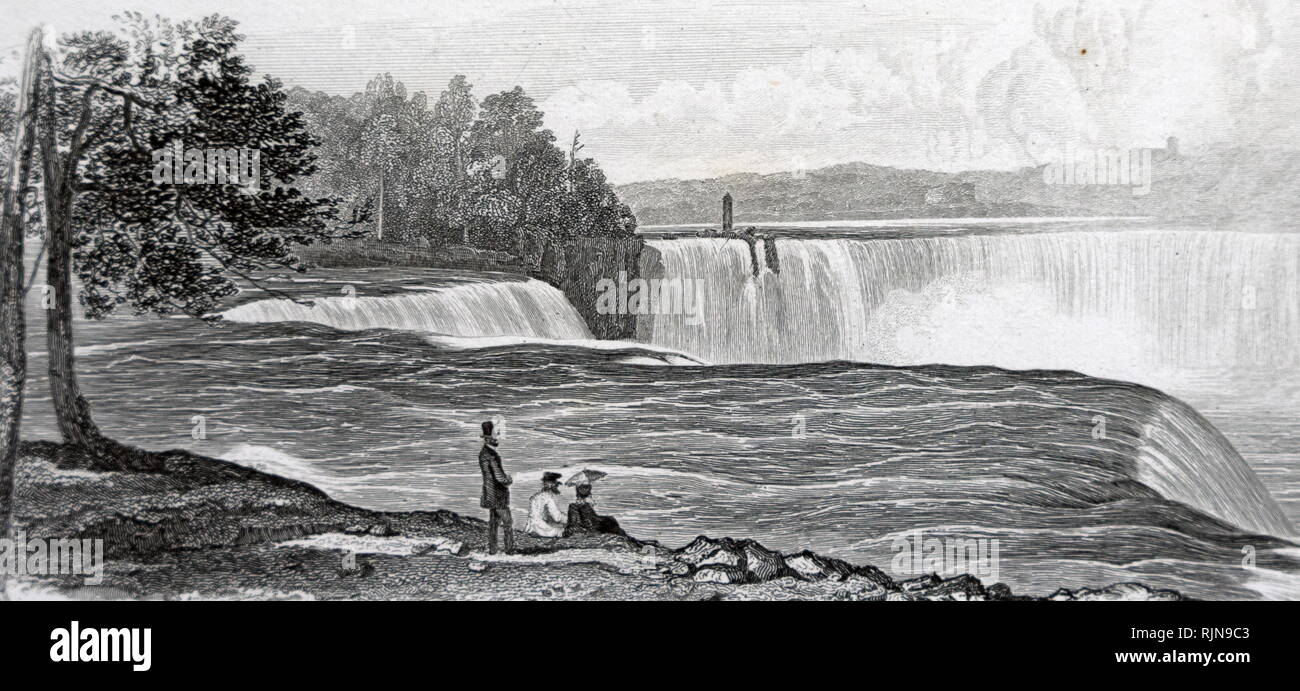 Un grabado representando una vista de las Cataratas del Niágara. Fecha del siglo XIX Fotografía de stock - Alamy Un grabado representando una vista de las Cataratas del Niágara. Fecha del siglo XIX Fotografía de stock - Alamy