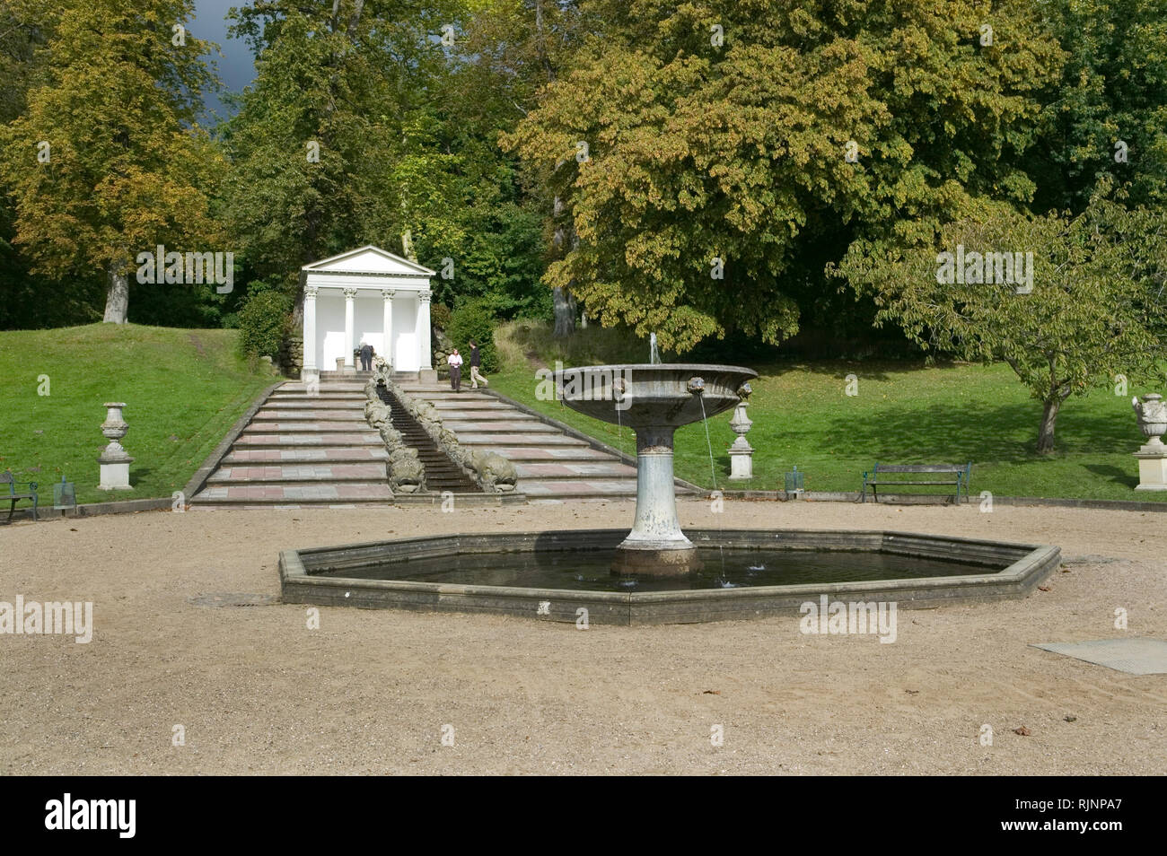 Palacio, Neuwerkgarten Gottorf, el jardín del palacio, Schleswig, Schleswig-Holstein, Alemania, Europa Foto de stock
