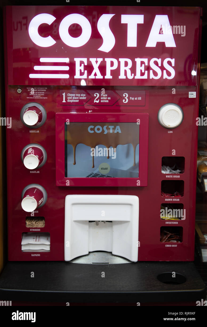 Costa coffee machine fotografías e imágenes de alta resolución Alamy