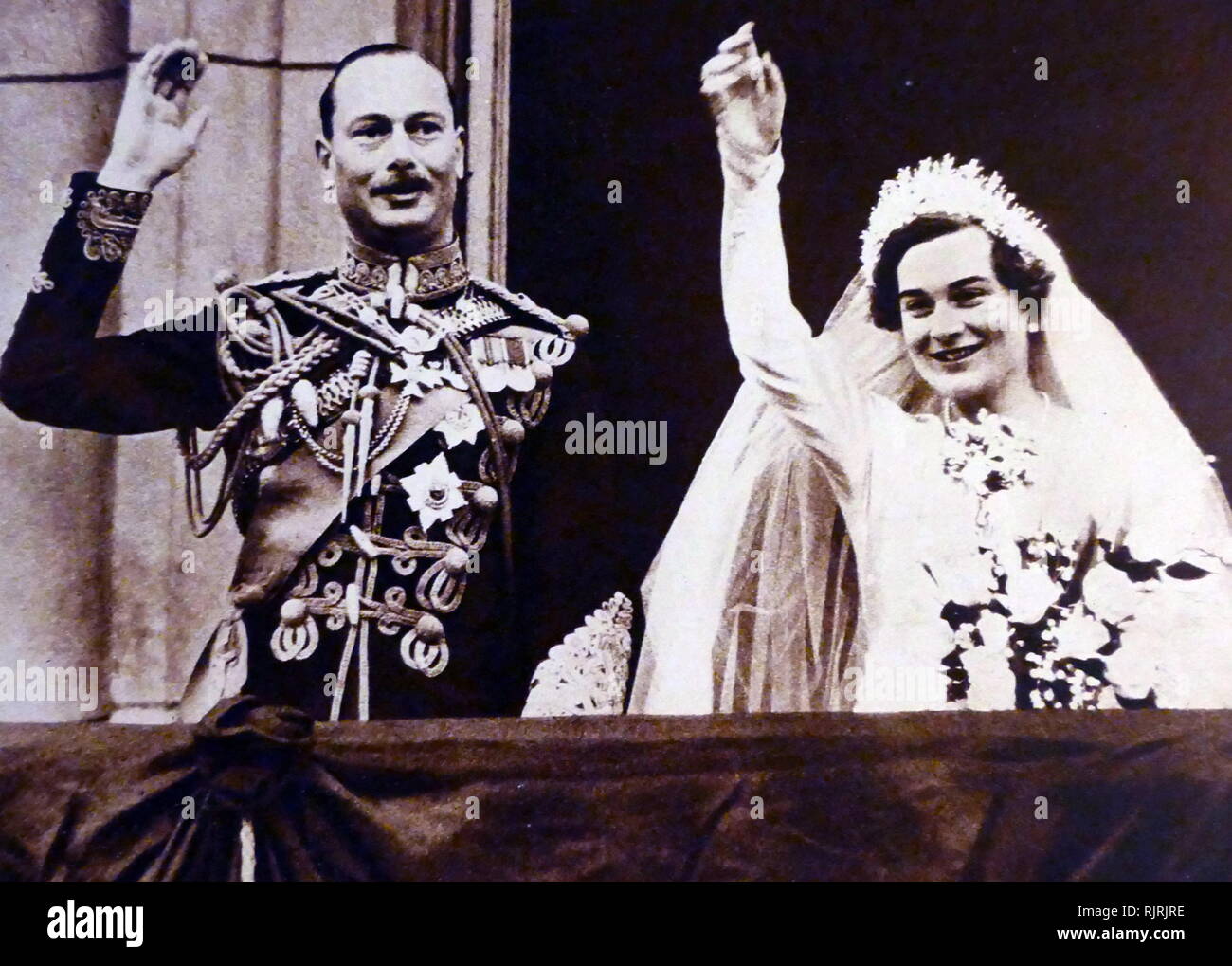 El príncipe Henry, Duque de Gloucester, (1900 - 1974), tercer hijo del rey Jorge V y la reina María, en su matrimonio con la princesa Alicia. 1935 Foto de stock
