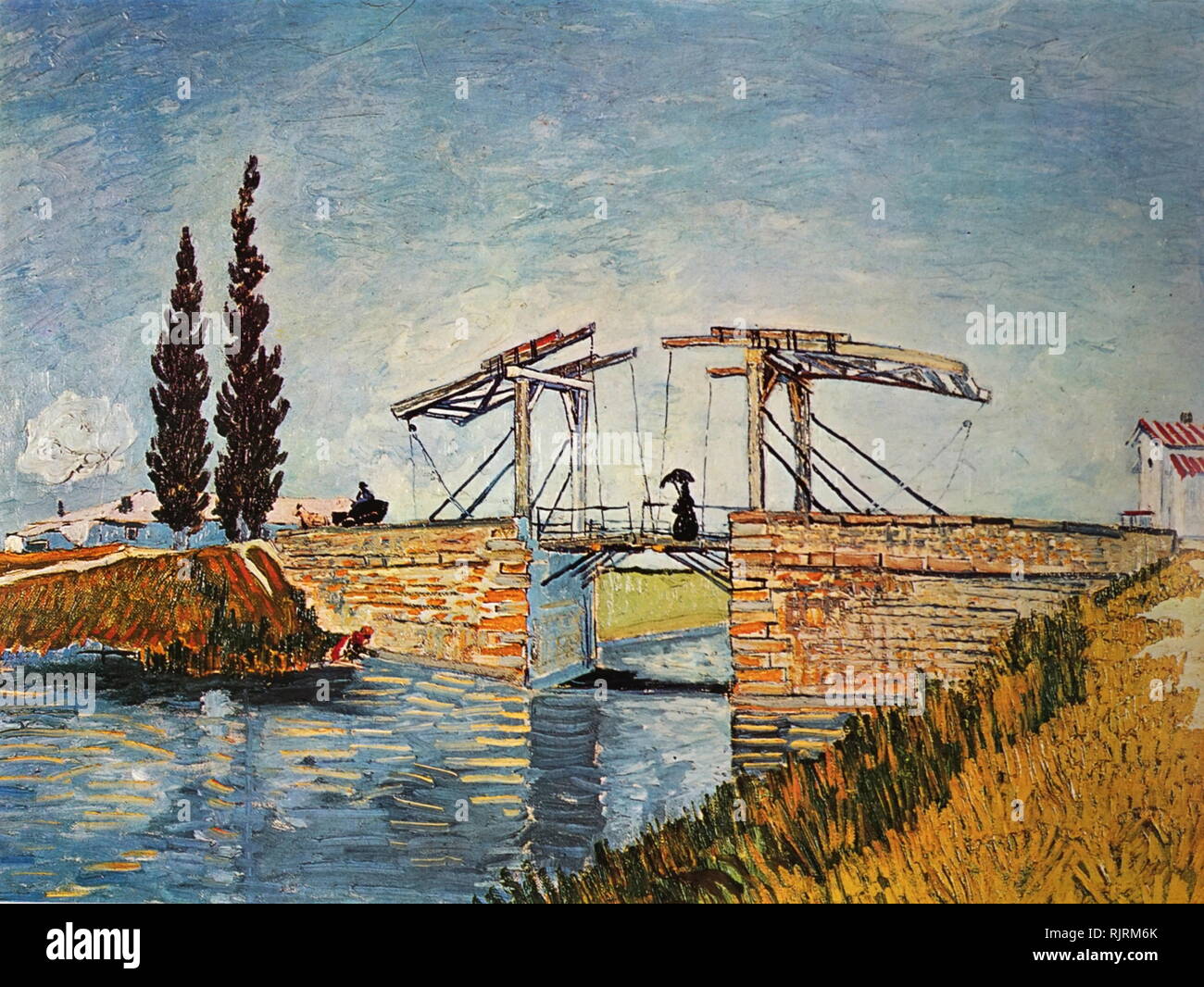 El Puente de Langlois en Arles; 1888; por el artista holandés Vincent van  Gogh (1853-1890). Cuando Van Gogh pintó vivió en Arles, en el sur de  Francia, representan una combinación de aspectos