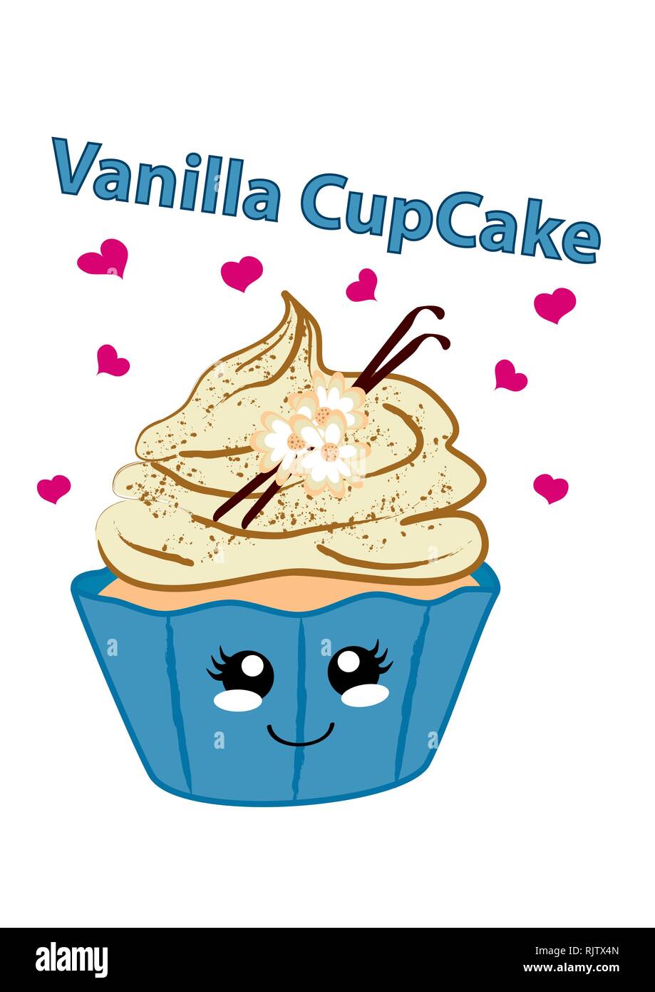 Delicious cupcake character kawaii vector fotografías e imágenes de alta  resolución - Alamy