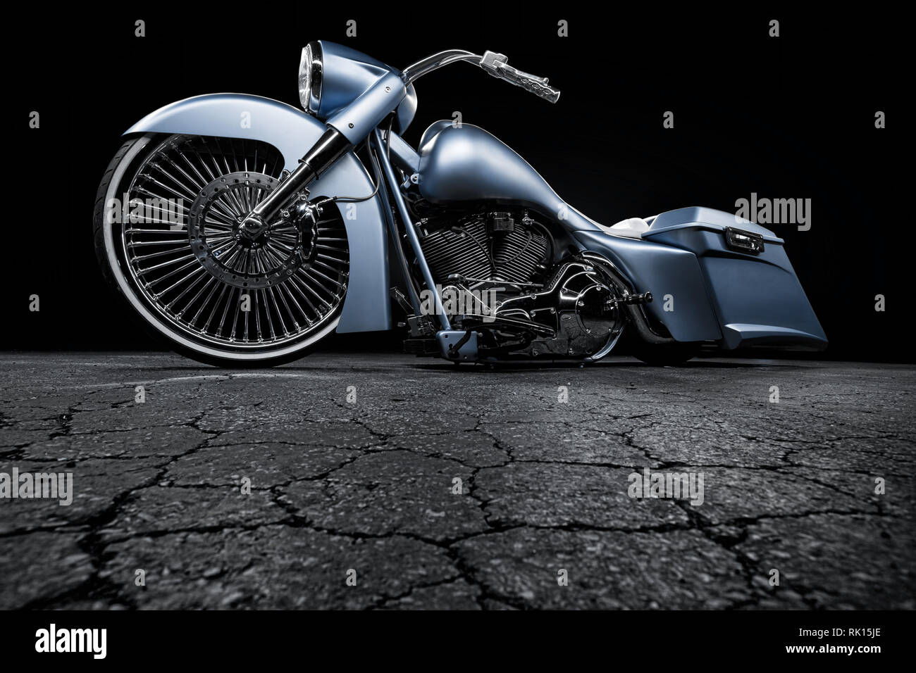 Big Wheel Bagger Harley Davidson Fotografía de stock - Alamy