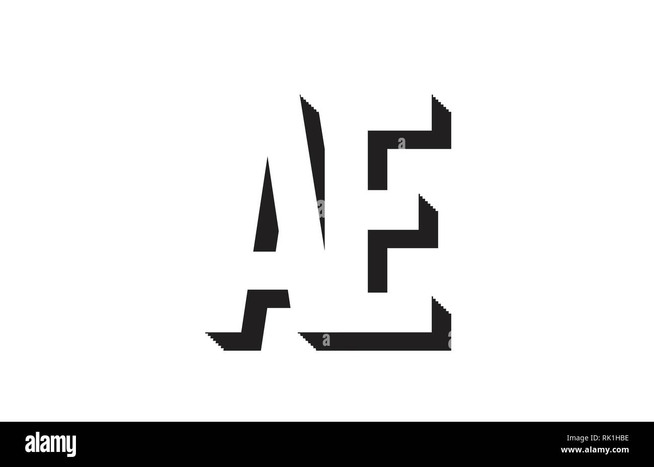 Logotipo De La Letra Ae Imagenes De Stock En Blanco Y Negro Alamy