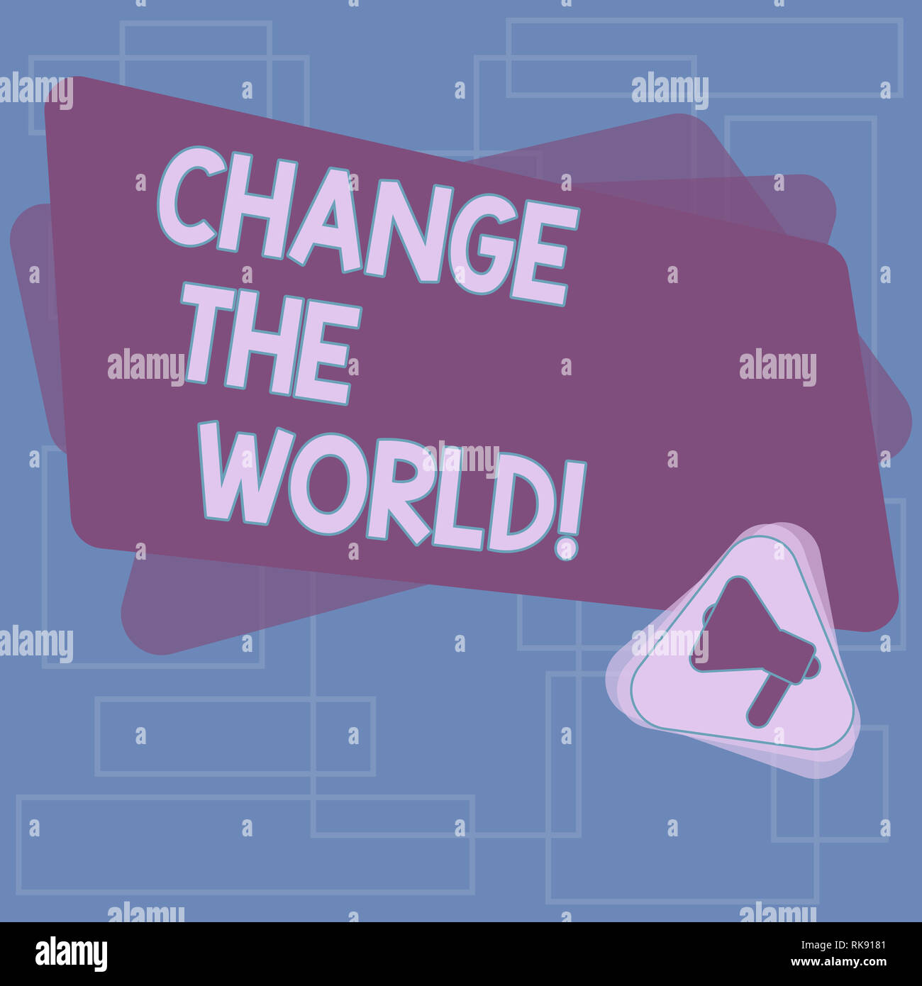 Signo de texto que muestran el cambio del mundo. Fotografía conceptual