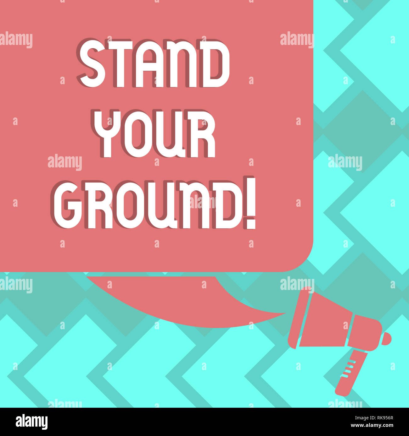 Signo de texto mostrando Stand Your Ground. Foto conceptual mantener