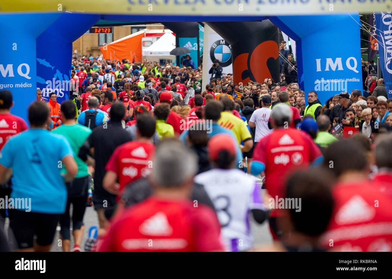 Behobia - San Sebastián, Carrera, carrera transversal, Boulevard, Donostia,  San Sebastián, Gipuzkoa, País Vasco, España, Europa Fotografía de stock -  Alamy