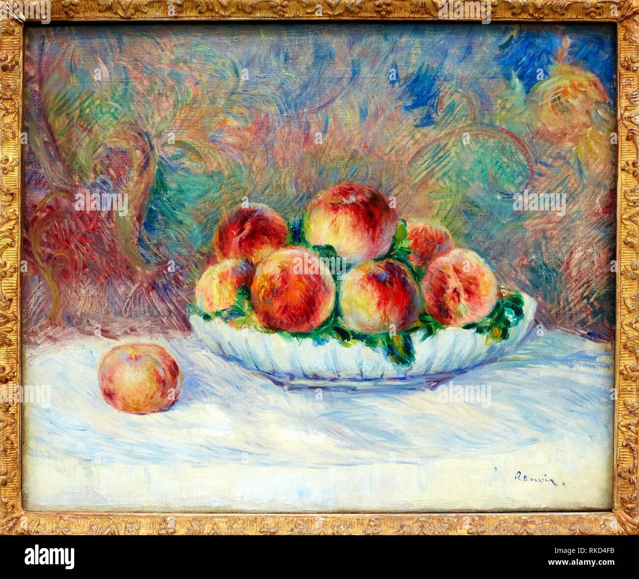 '''Peches'', Pierre-Auguste Renoir, Musée de l'Orangerie, Tuileries, Paris, Francia Foto de stock